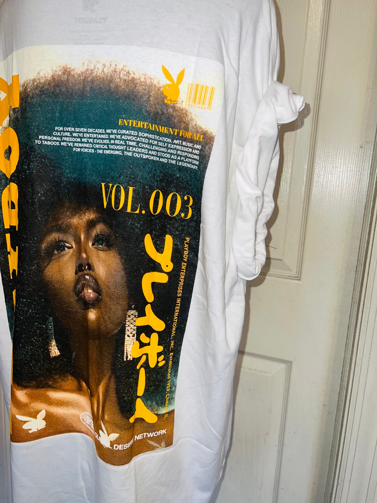 Playboy Double Sided Oversized Distressed Tee