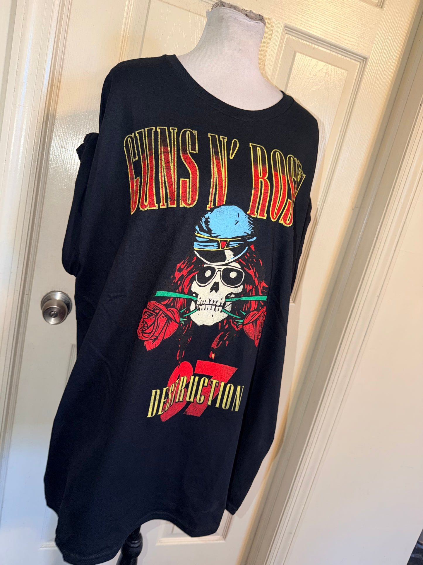 Guns N’ Roses Double Sided Oversized Distressed Tee