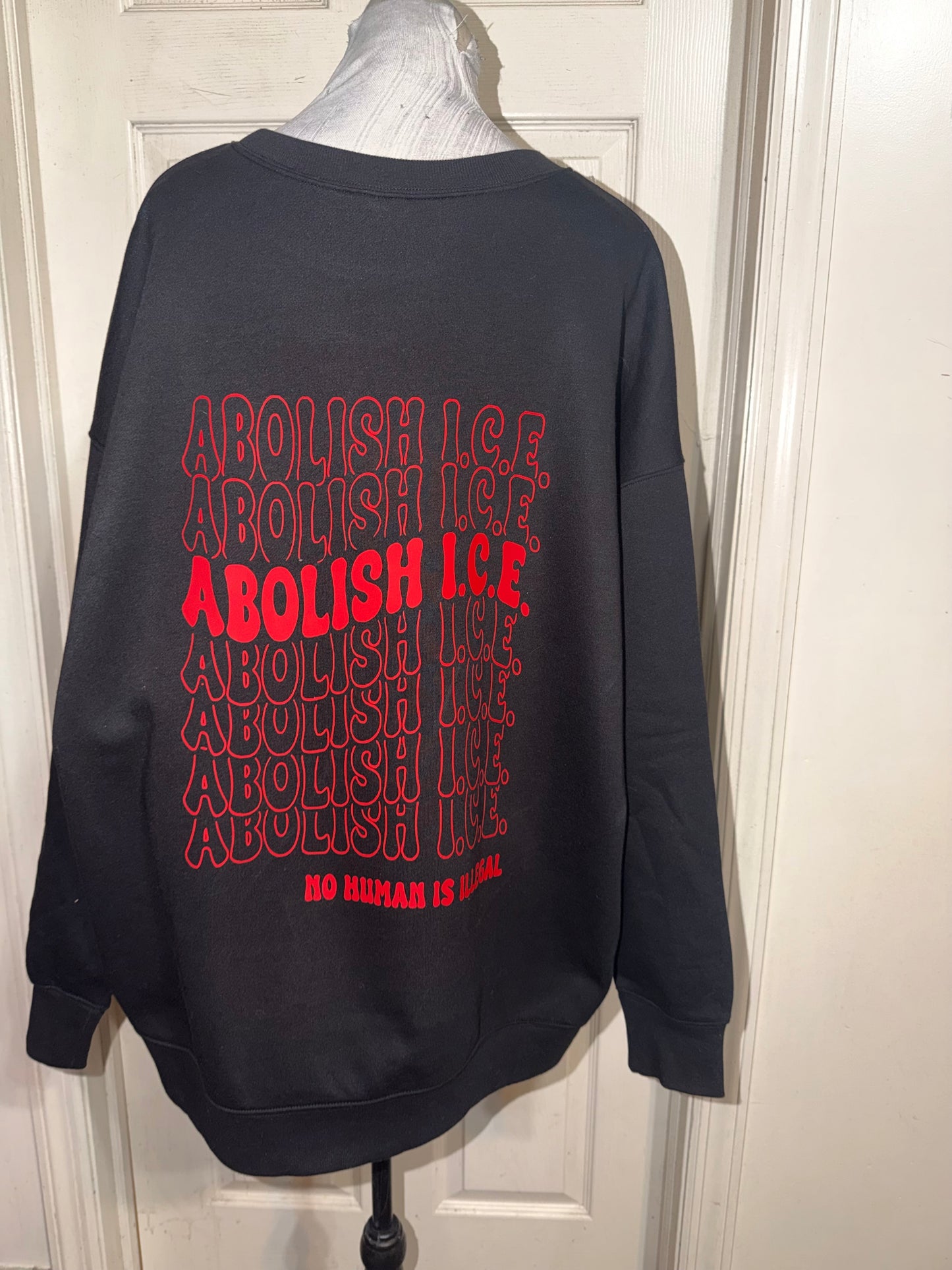 Abolish ICE Double Sided Oversized Tee or Sweatshirt