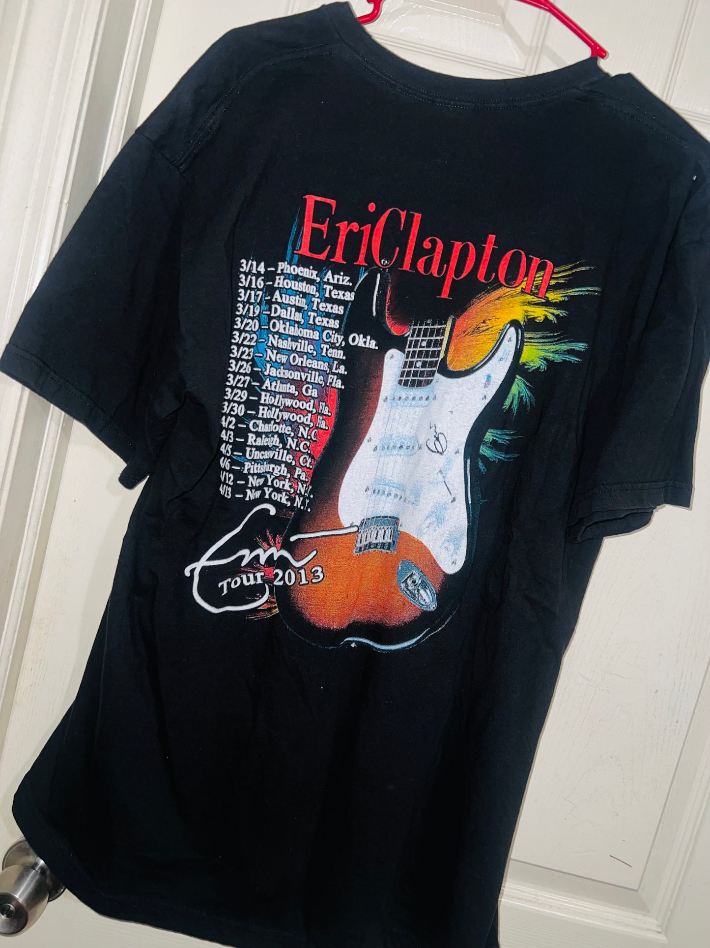 Eric Clapton Vintage Double Sided Oversized Distressed Tee
