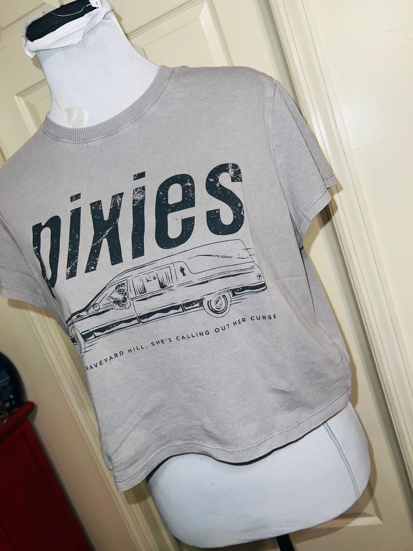 Pixies Distressed Baby Tee