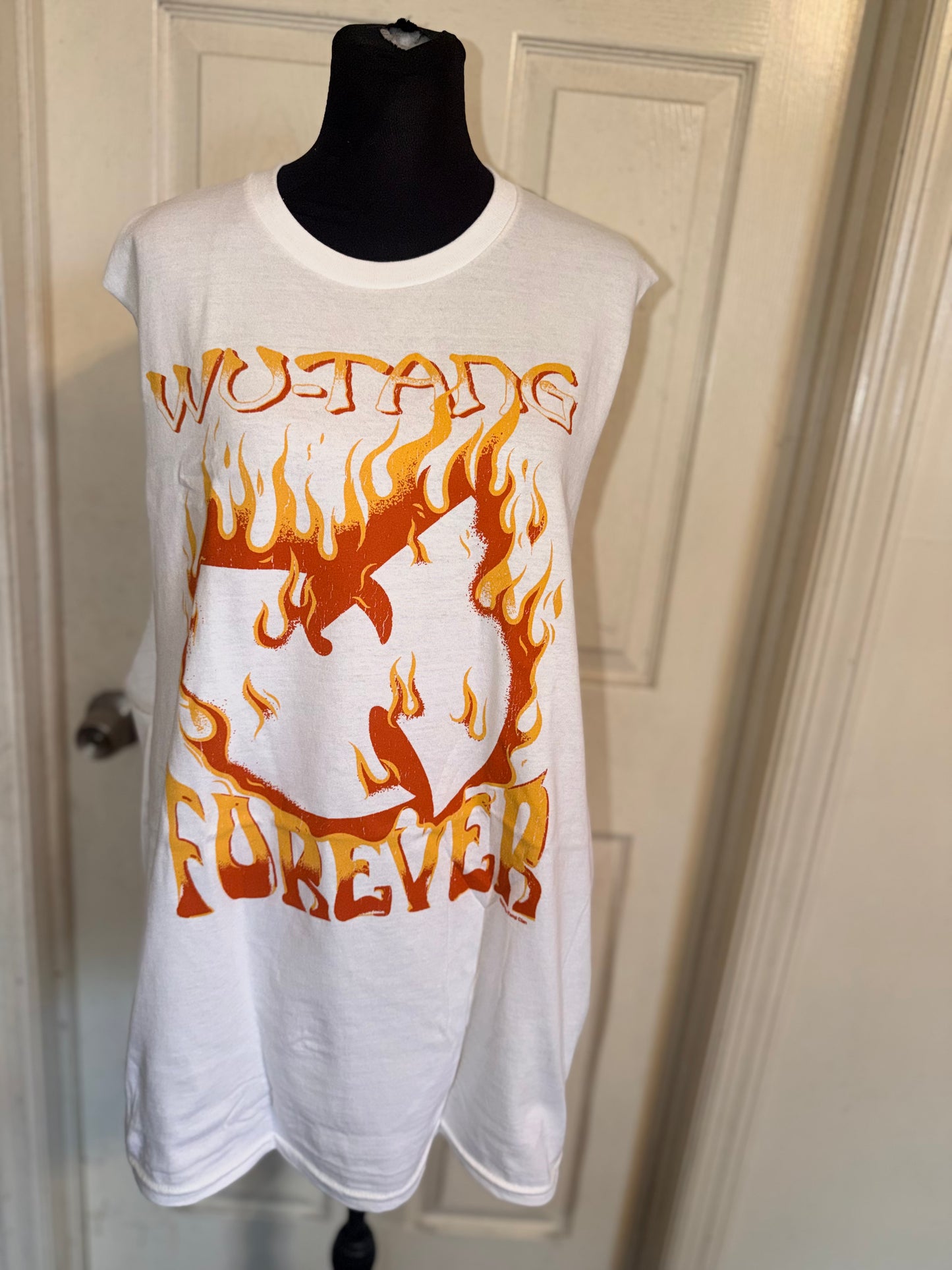 Wu-Tang Clan Double Sided Oversized Distressed Tank