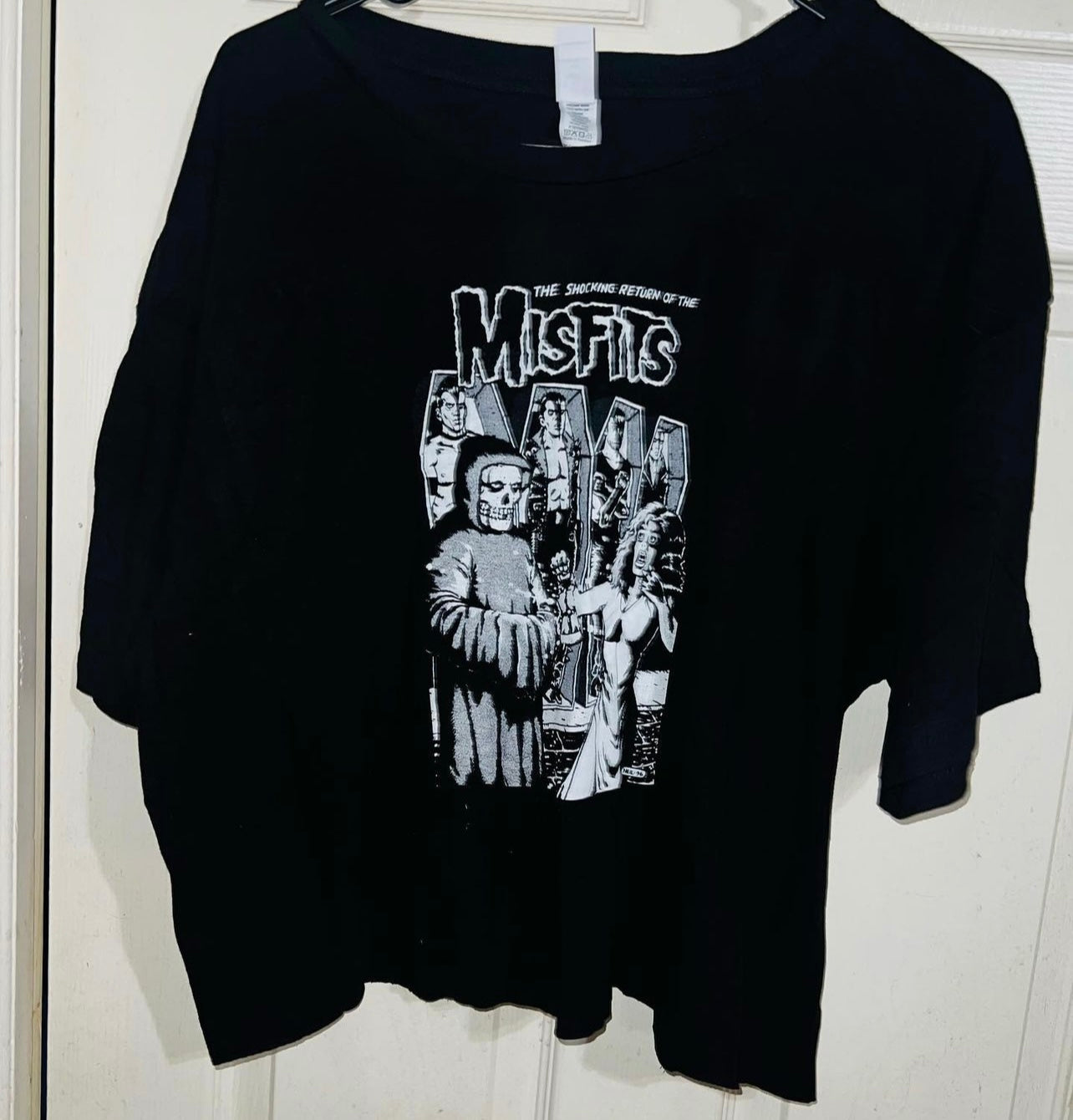 Misfits Cropped Oversized Tee
