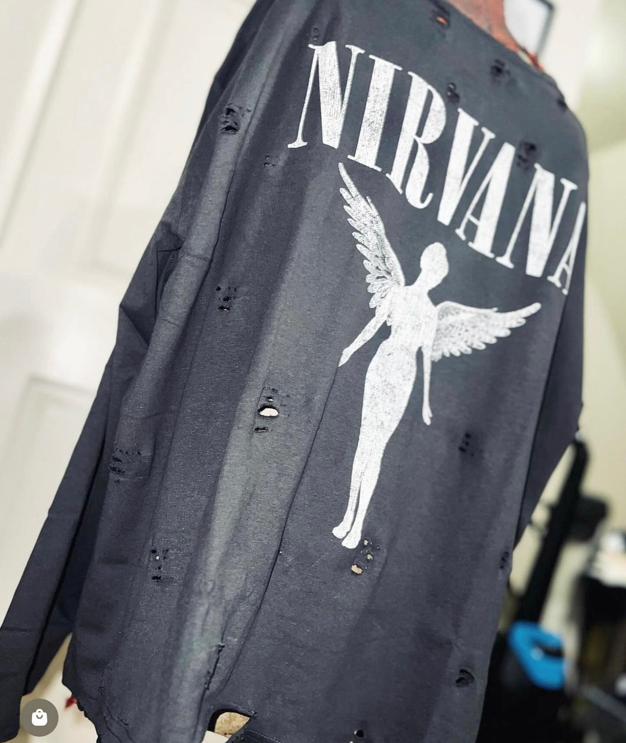Nirvana Long Sleeve Oversized Shirt