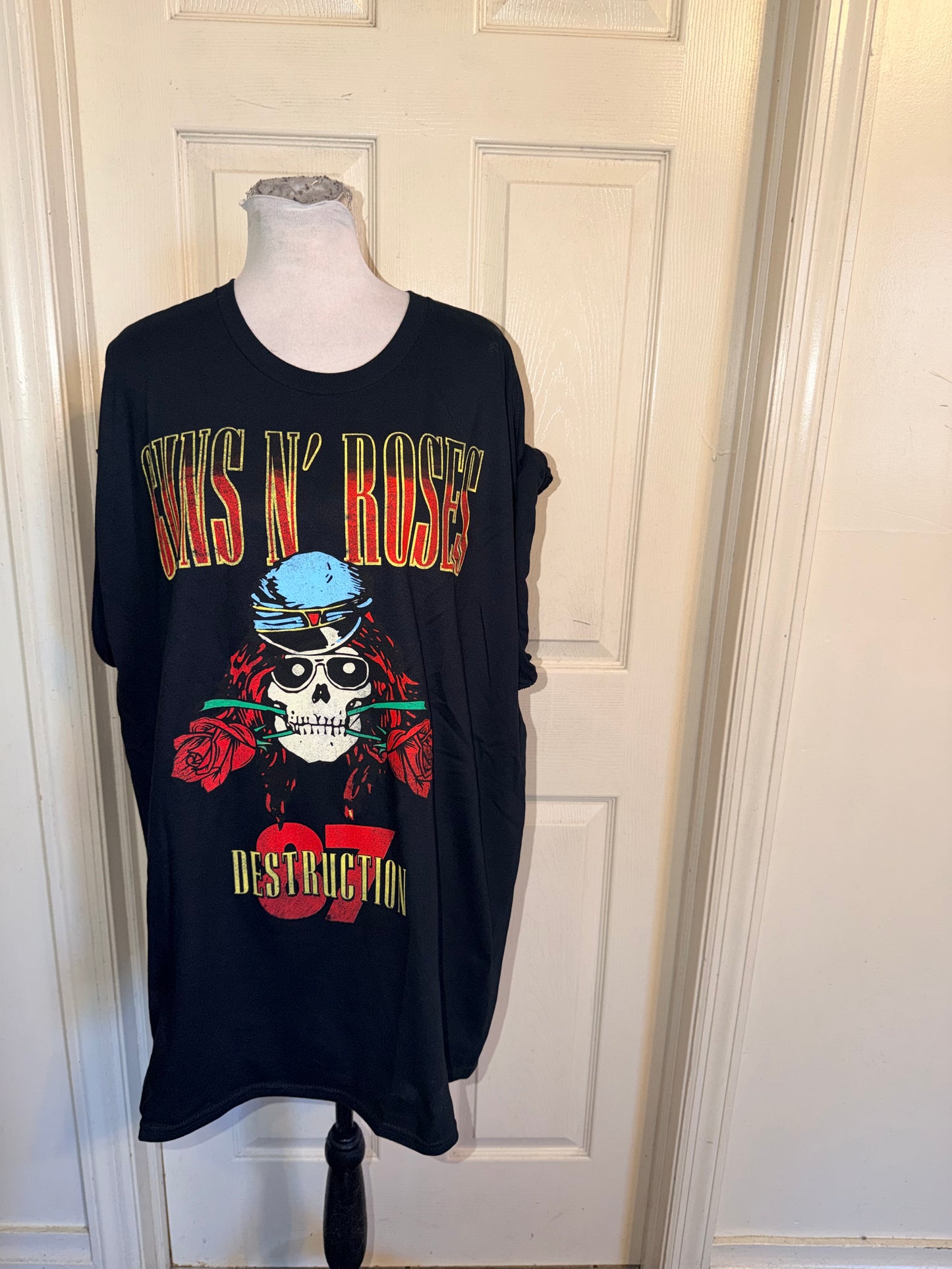 Guns N’ Roses Double Sided Oversized Distressed Tee