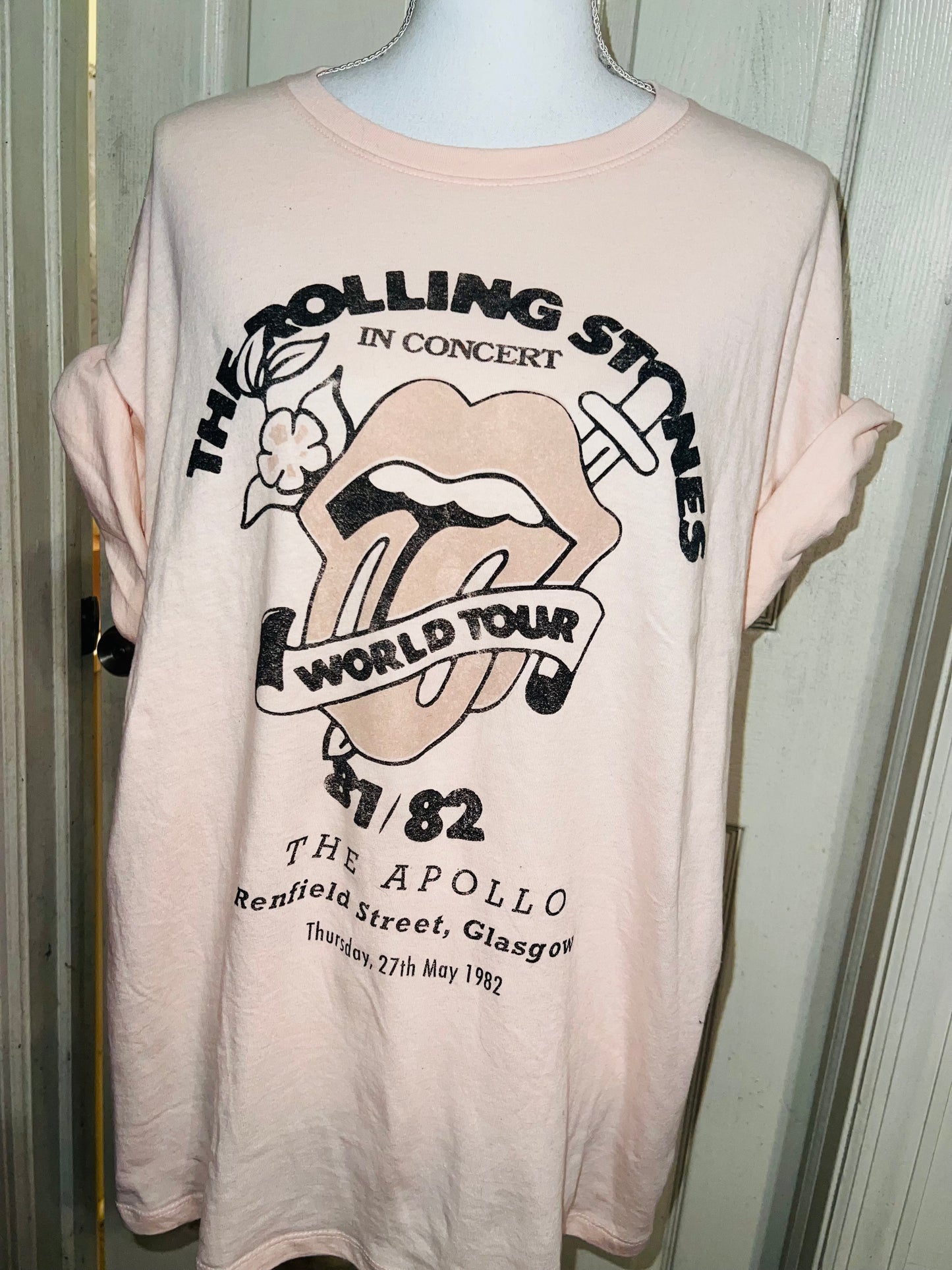 The Rolling Stones Oversized Distressed T-Shirt