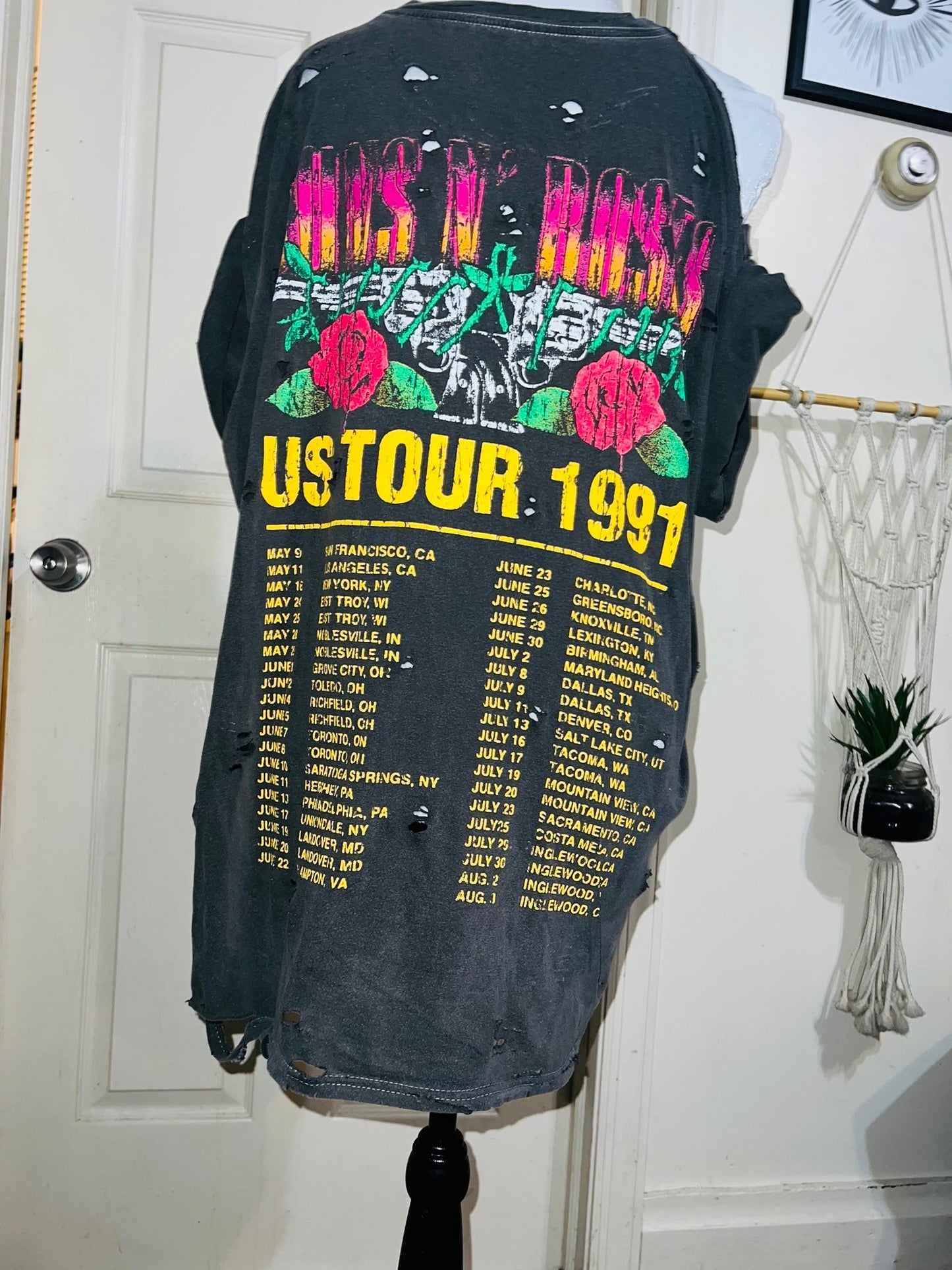 Guns n Roses Double Sided Oversized Tee/Dress