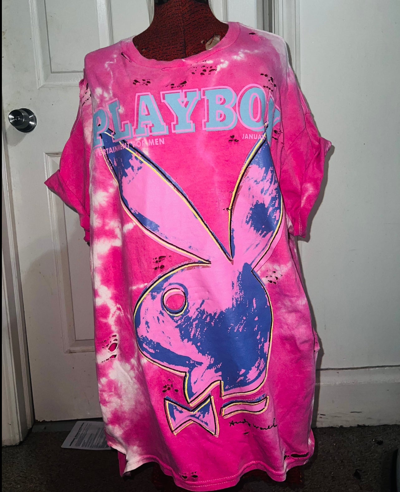 Playboy Andy Warhol Tie Dye Oversized Tee