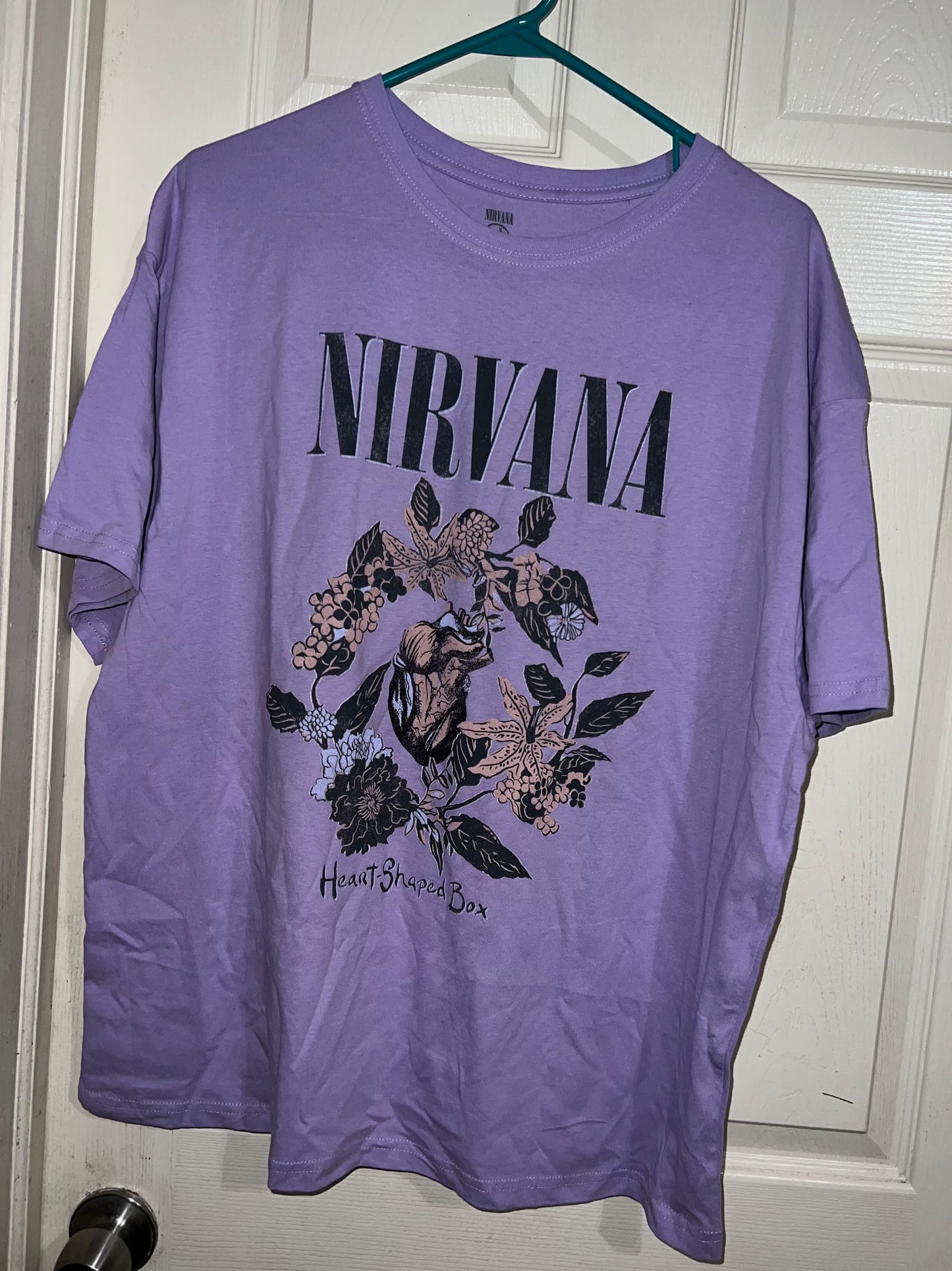 Nirvana Heart Shaped Box Oversized Tee