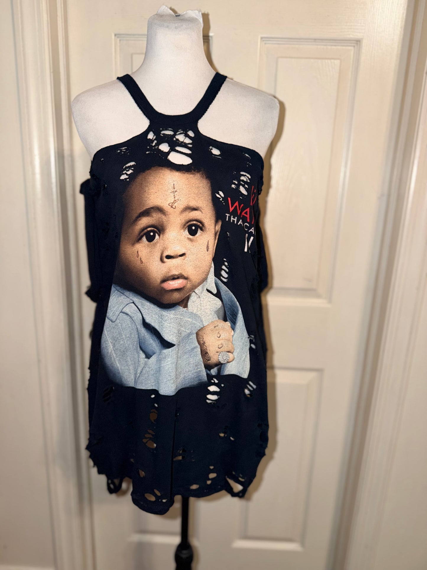 Lil Wayne Oversized Distressed Tee