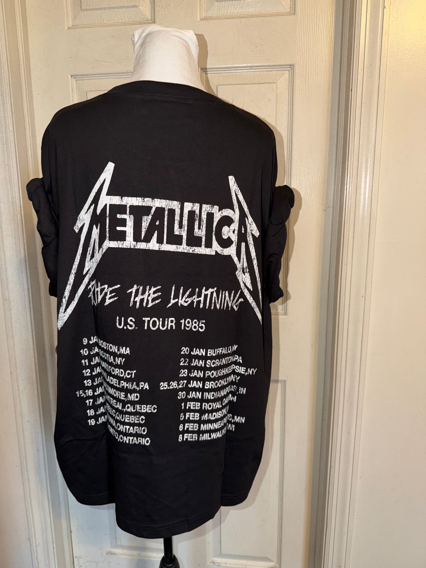 Metallica Double Sided Oversized Distressed Tee