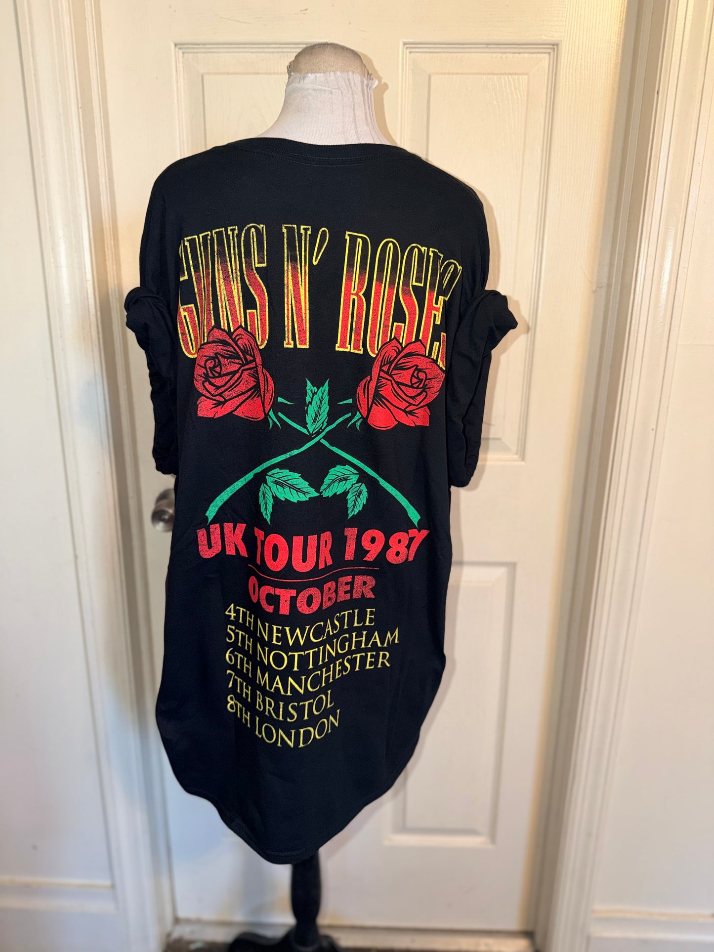 Guns N’ Roses Double Sided Oversized Distressed Tee