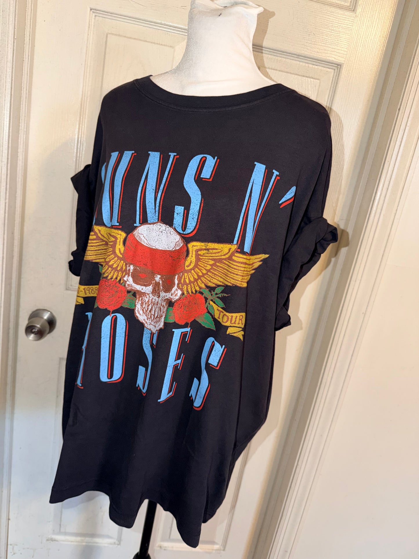 Guns N’ Roses Double Sided Oversized Distressed Tee