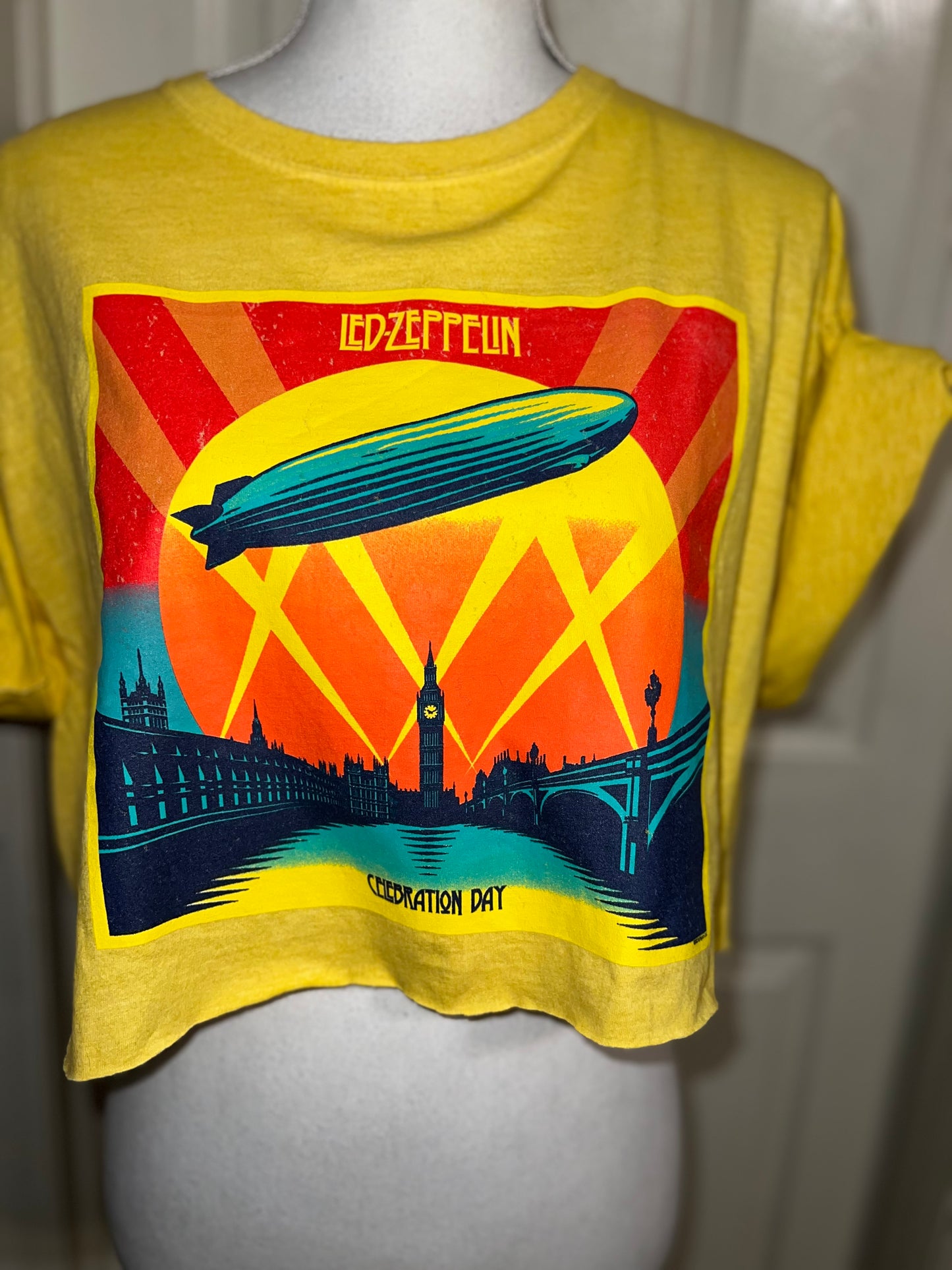 Led Zeppelin Blimp Oversized Distressed Tee