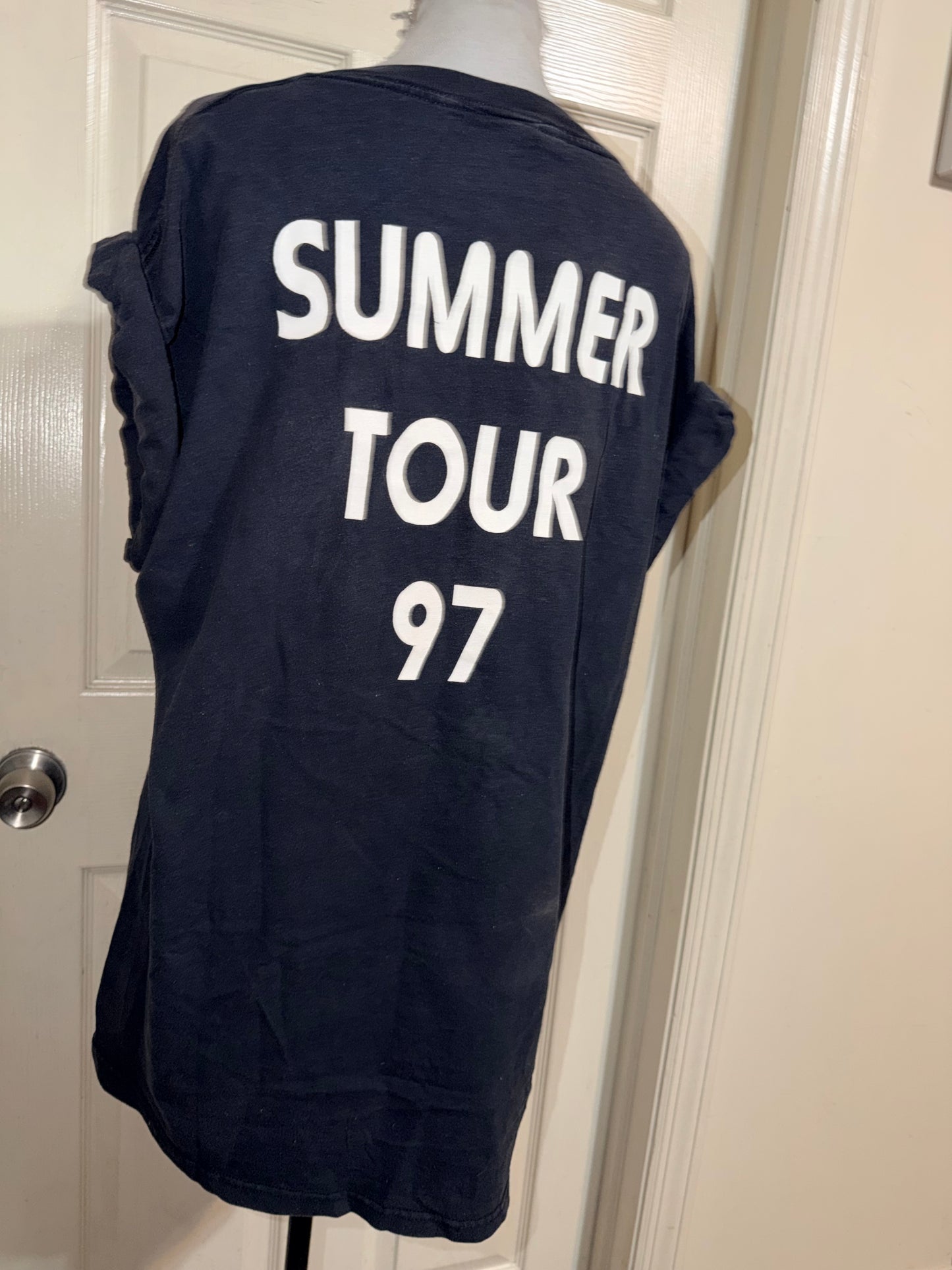 Kansas Vintage Double Sided Oversized Distressed Tee