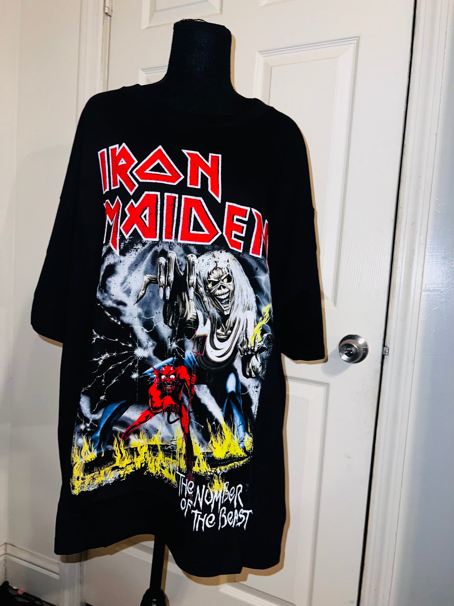 Iron Maiden Oversized Distressed Tee