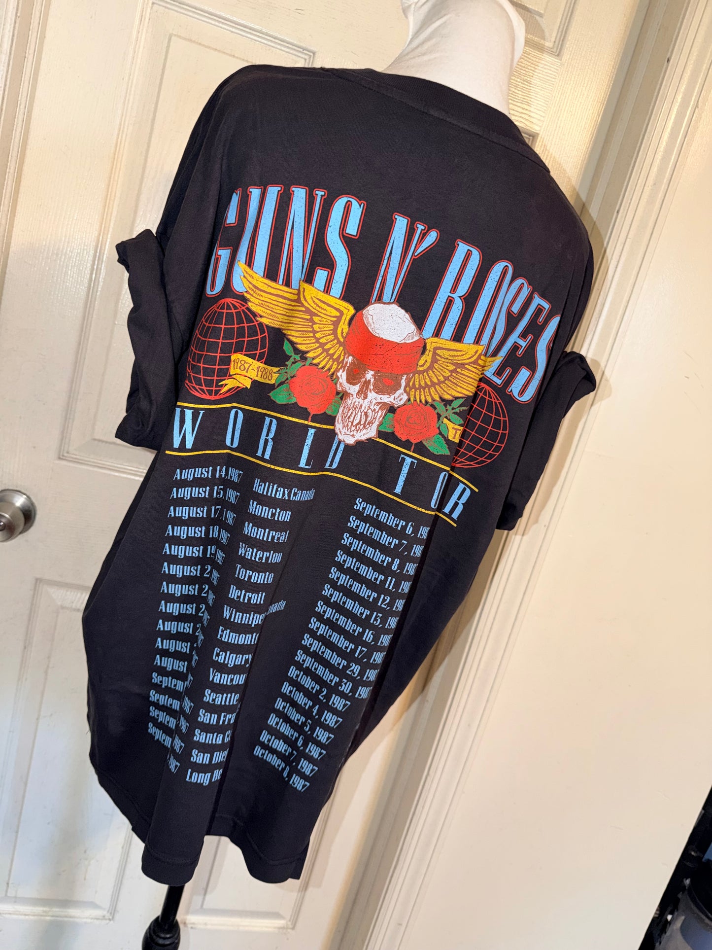 Guns N’ Roses Double Sided Oversized Distressed Tee