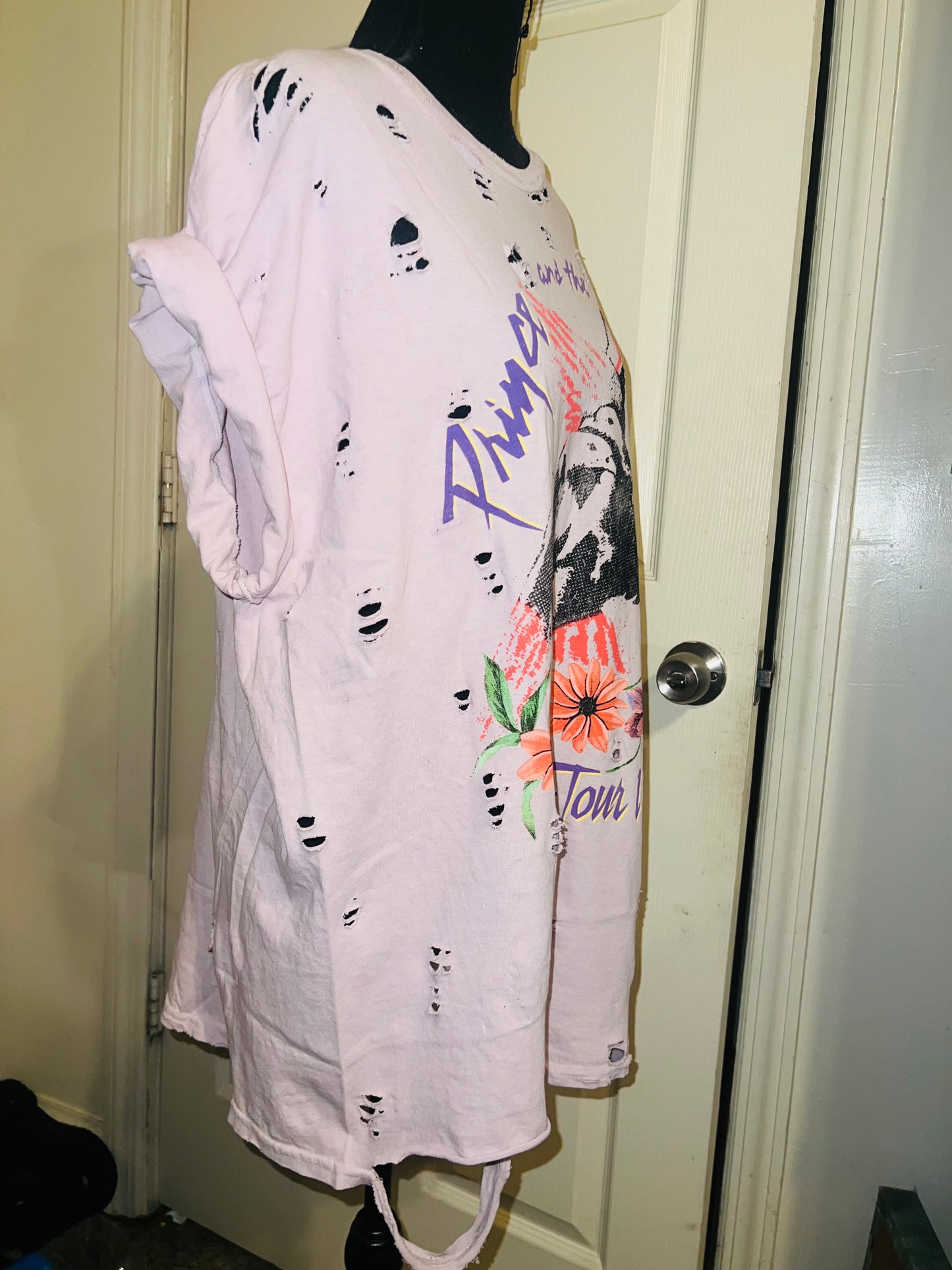 Prince and The Revolution 85 Oversized Distressed Tee