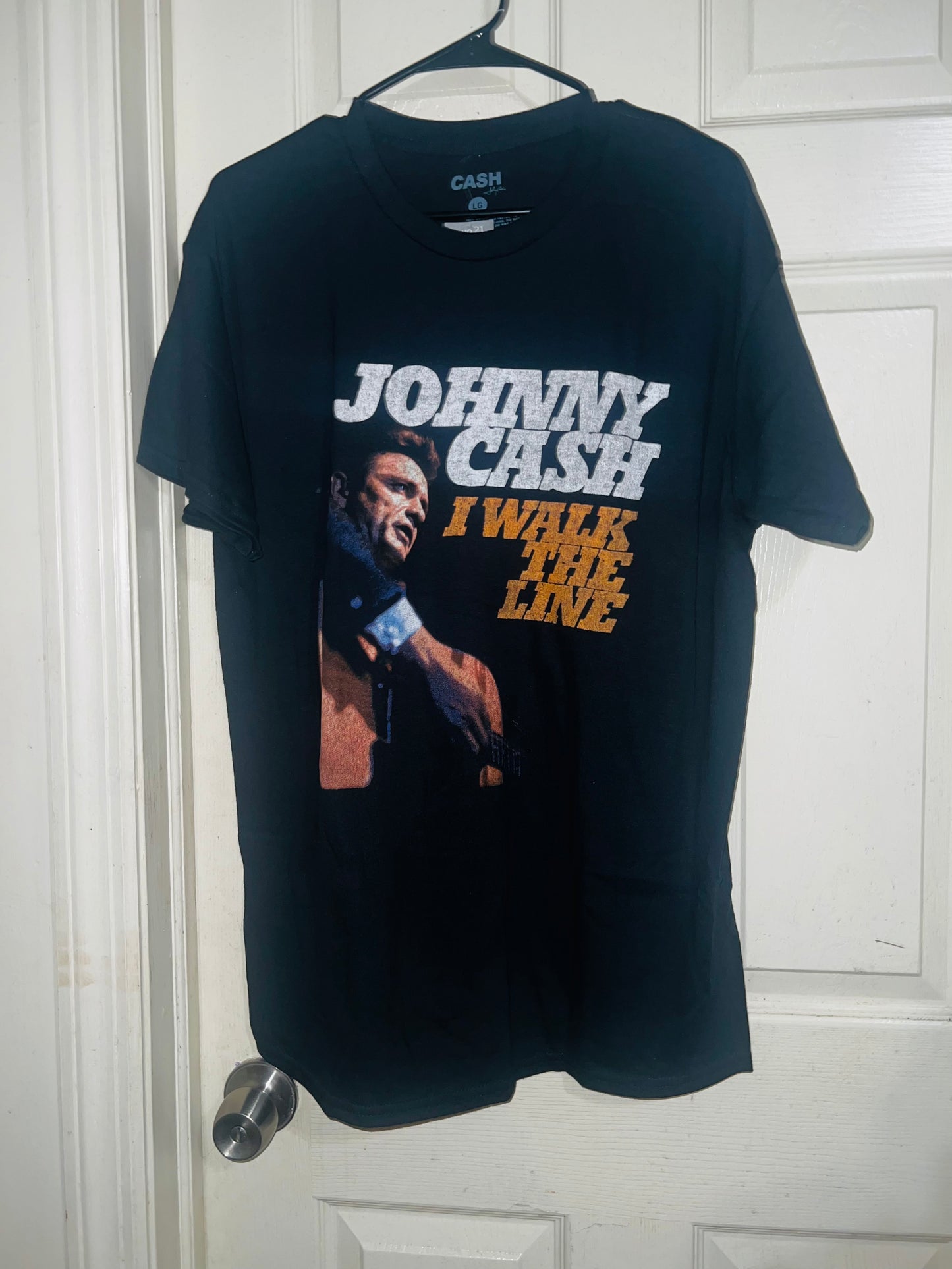 Johnny Cash Walk the Line Oversized Tee