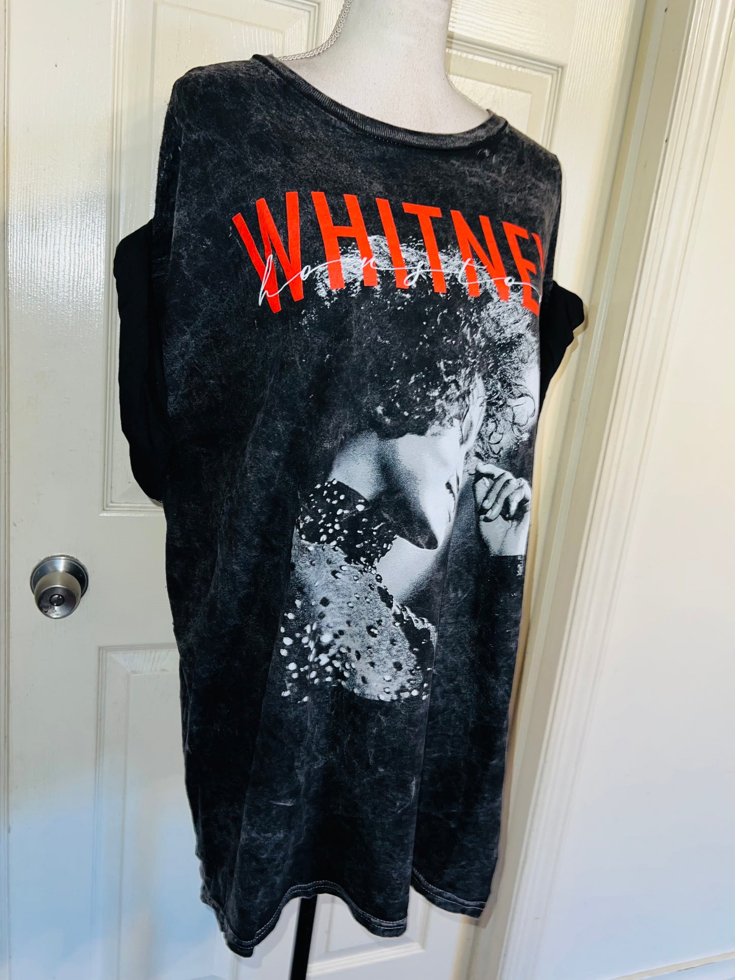 Whitney Houston Oversized Distressed Tee