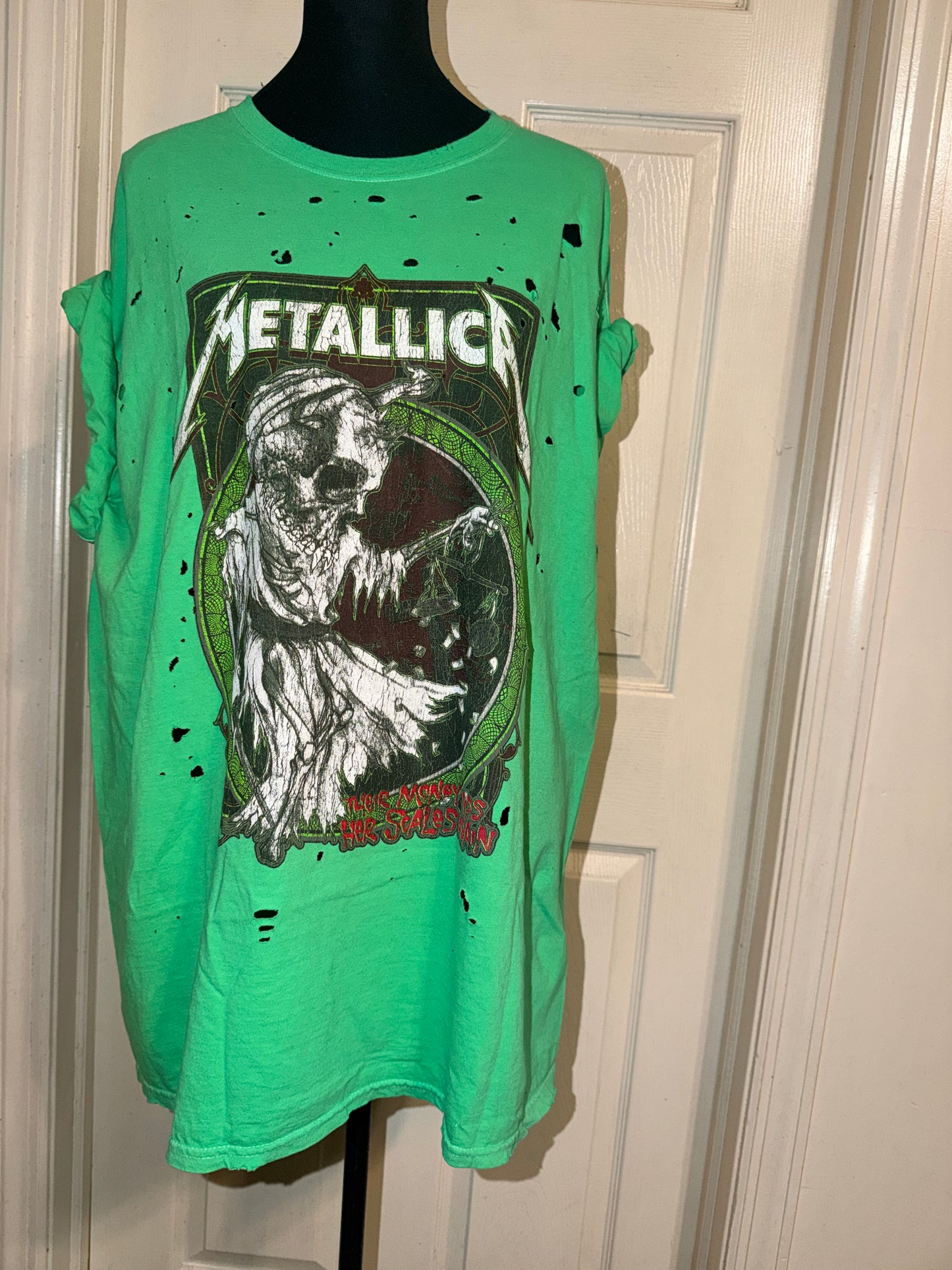 Metallica Oversized Distressed Tee