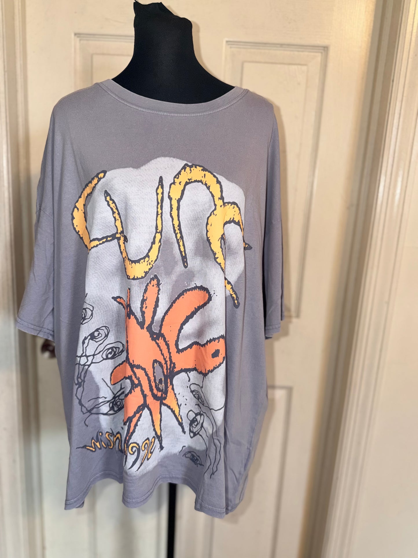 The Cure Oversized Distressed Tee