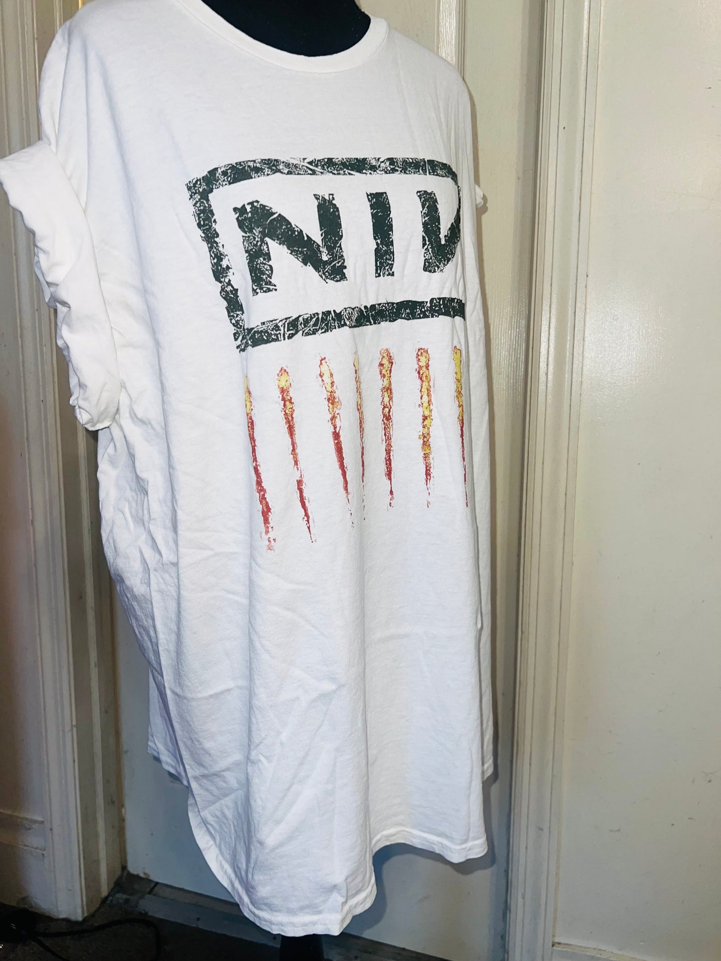 Nine Inch Nails Oversized Distressed Tee