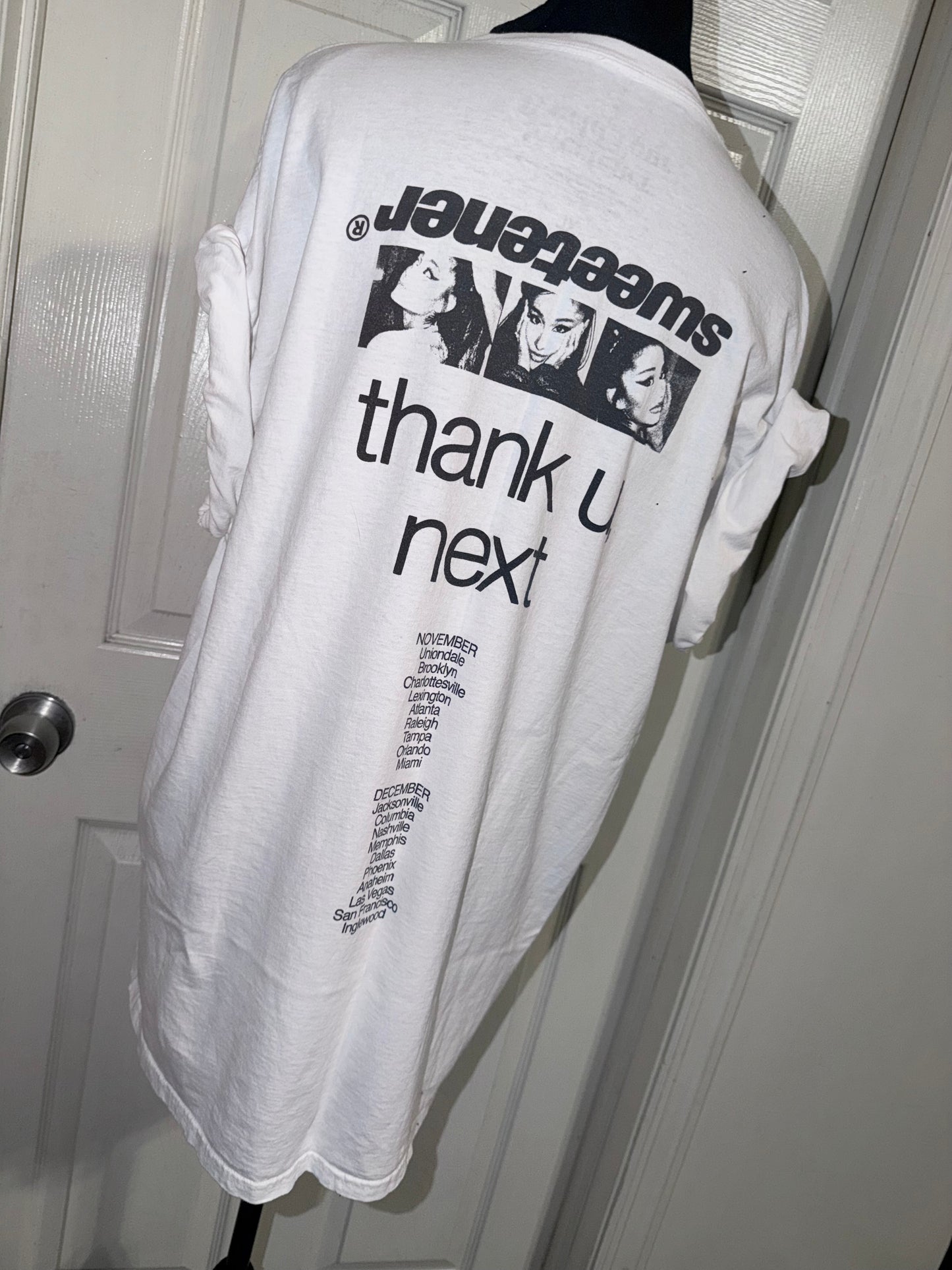 Ariana Grande Double Sided Oversized Distressed Tee