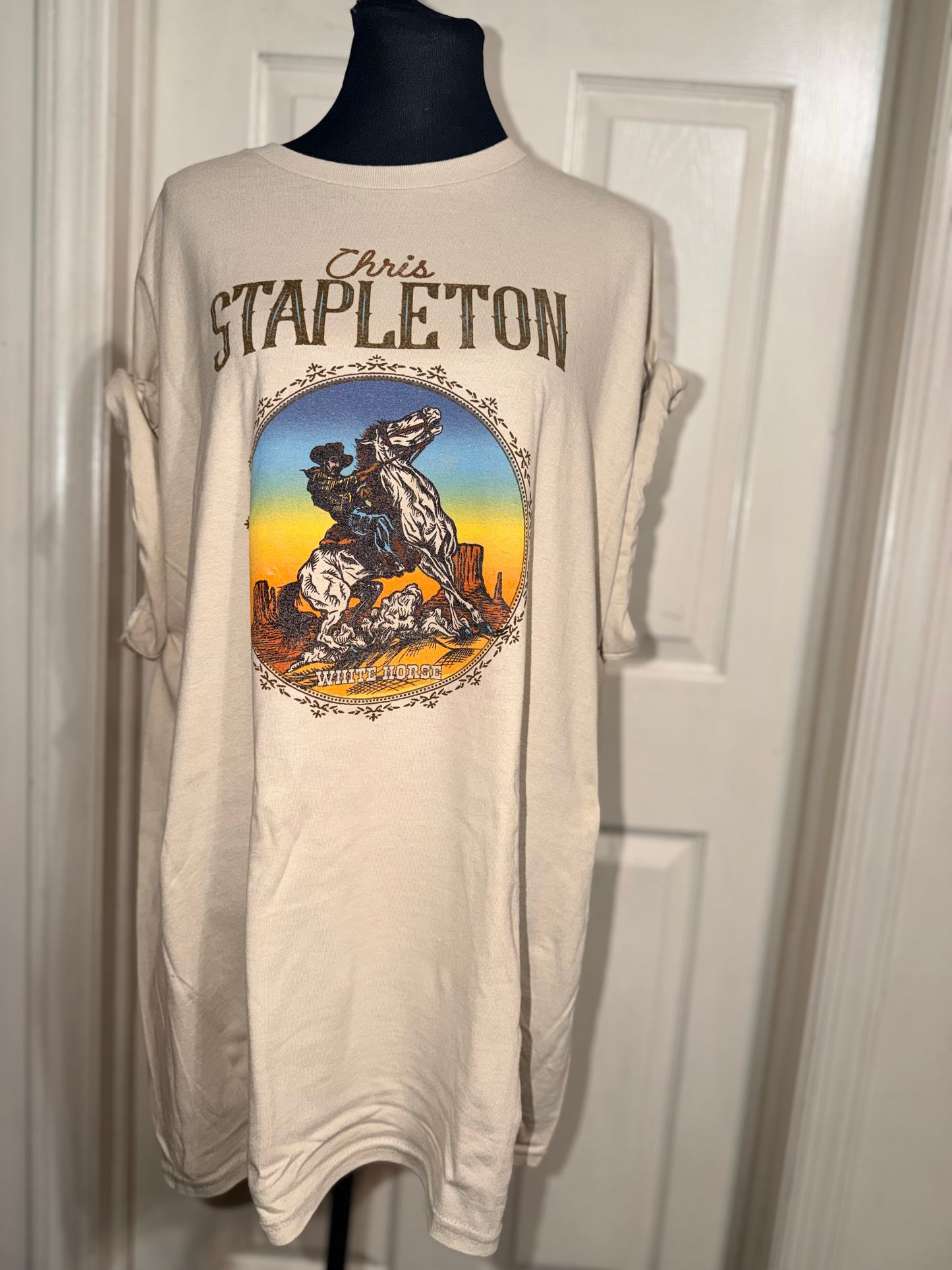 Chris Stapleton Oversized Distressed Tee