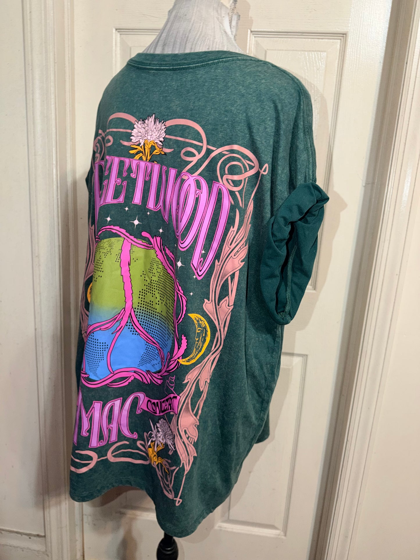 Fleetwood Mac Double Sided Oversized Distressed Tee