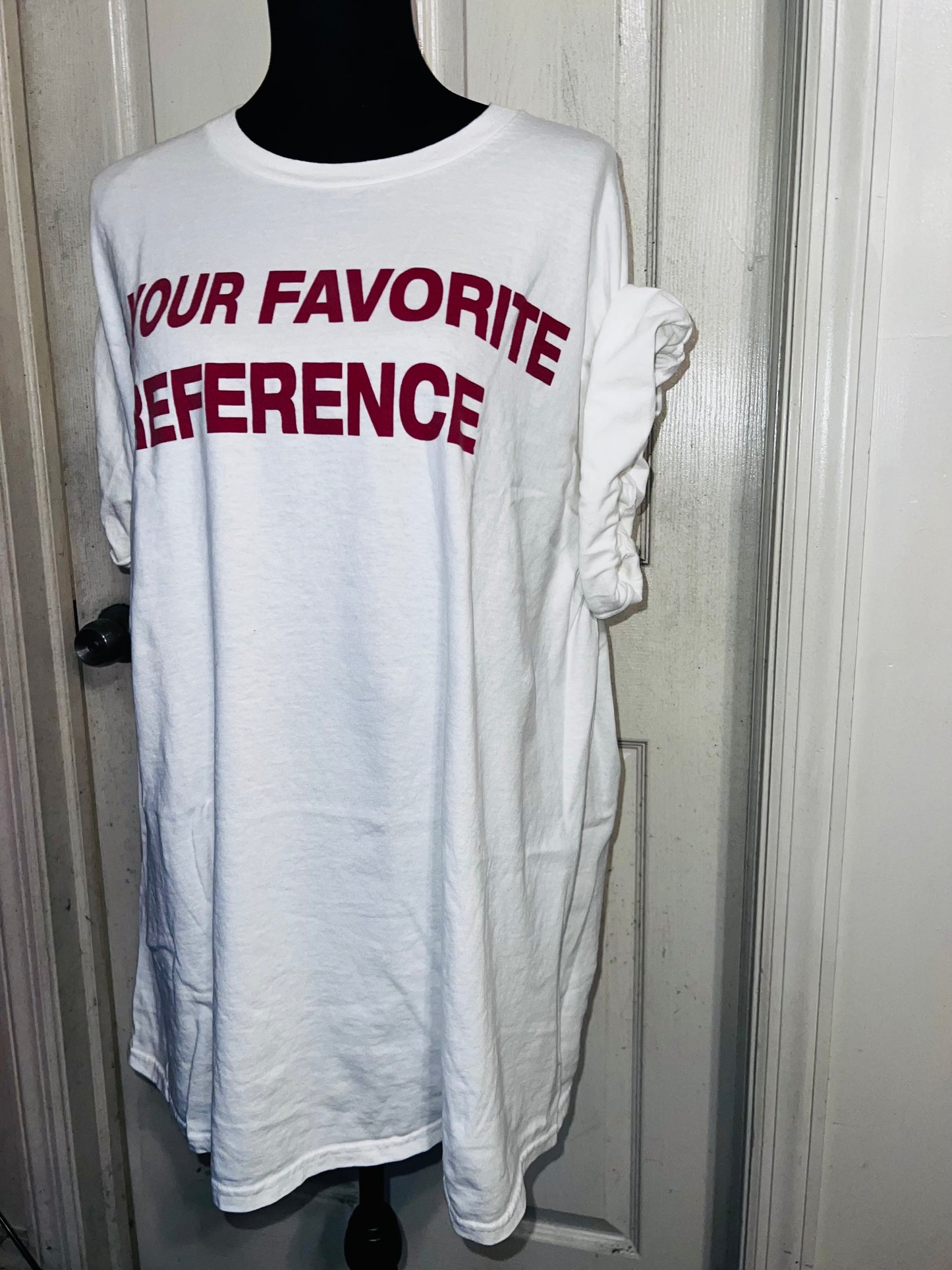 Charli XCX Favorite Reference Oversized Distressed Tee