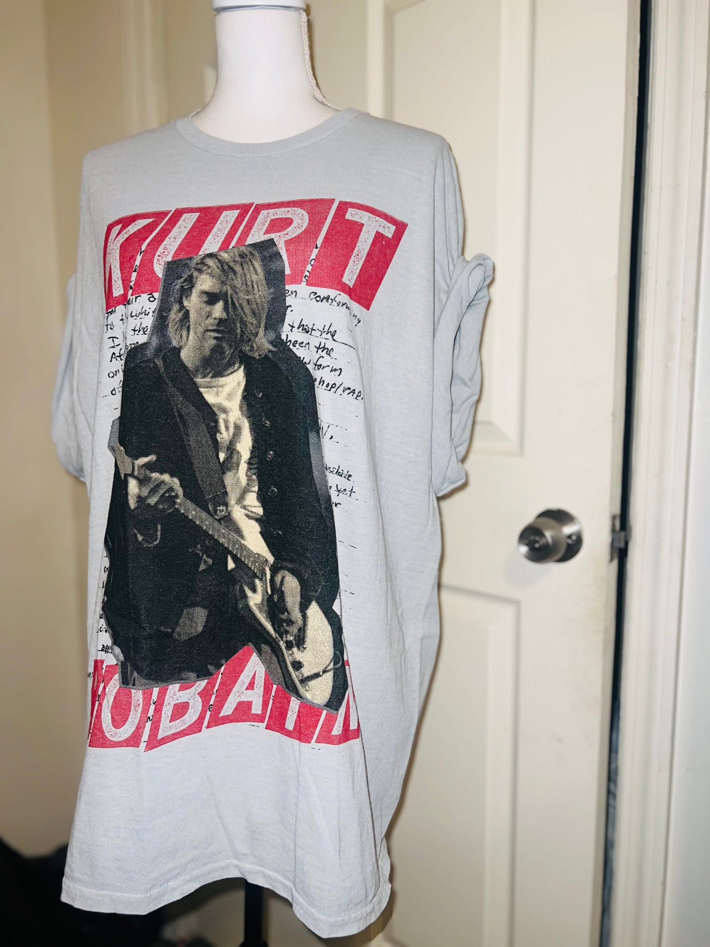 Kurt Cobain Oversized Distressed Tee