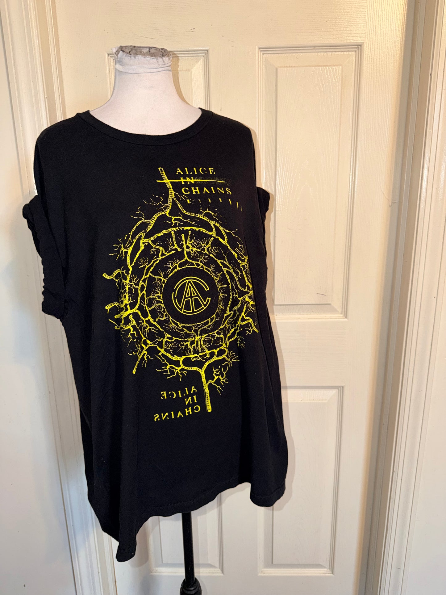 Alice In Chains Double Sided Oversized Distressed Tee
