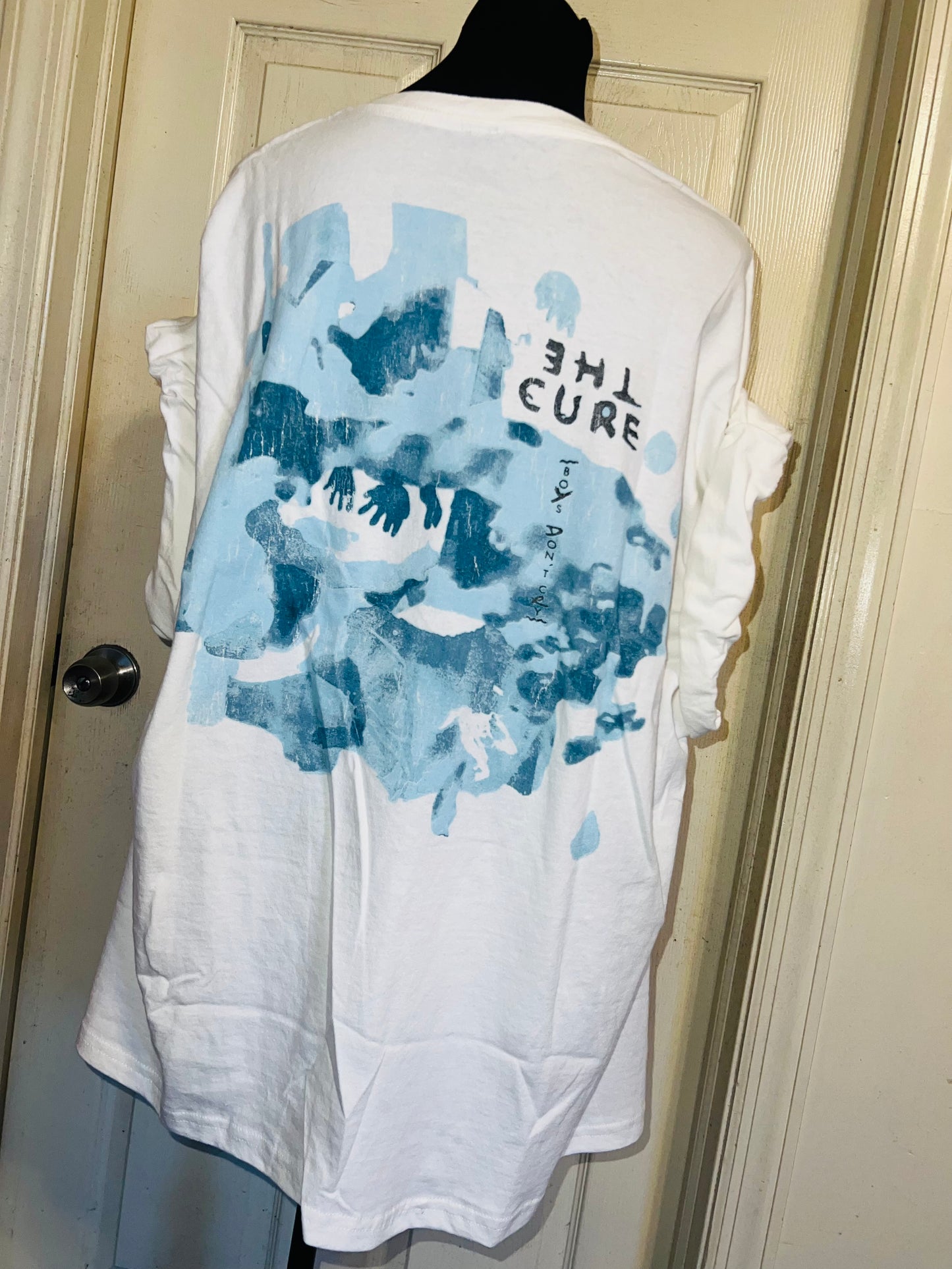 The Cure Double Sided Oversized Distressed Tee