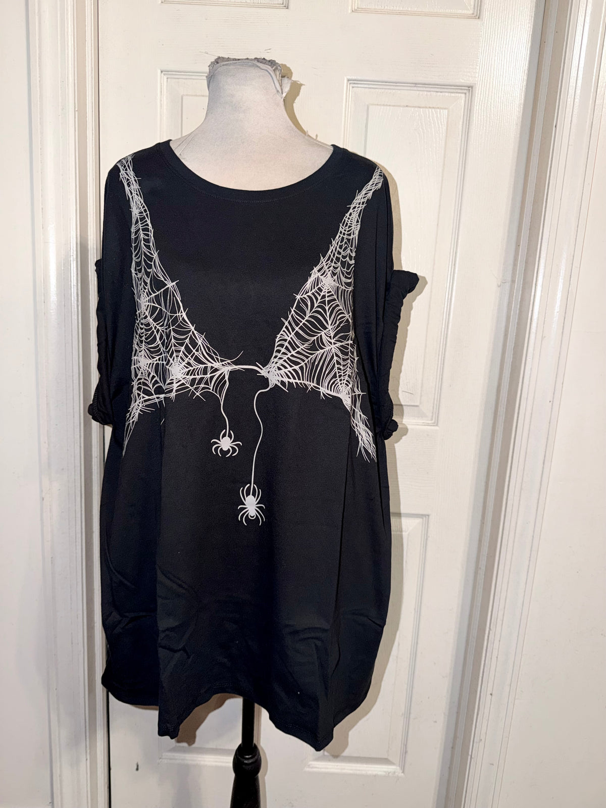 Halloween Spiderweb Oversized Tee