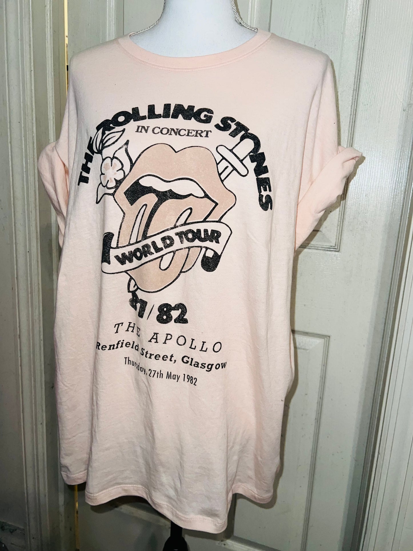 The Rolling Stones Oversized Distressed T-Shirt