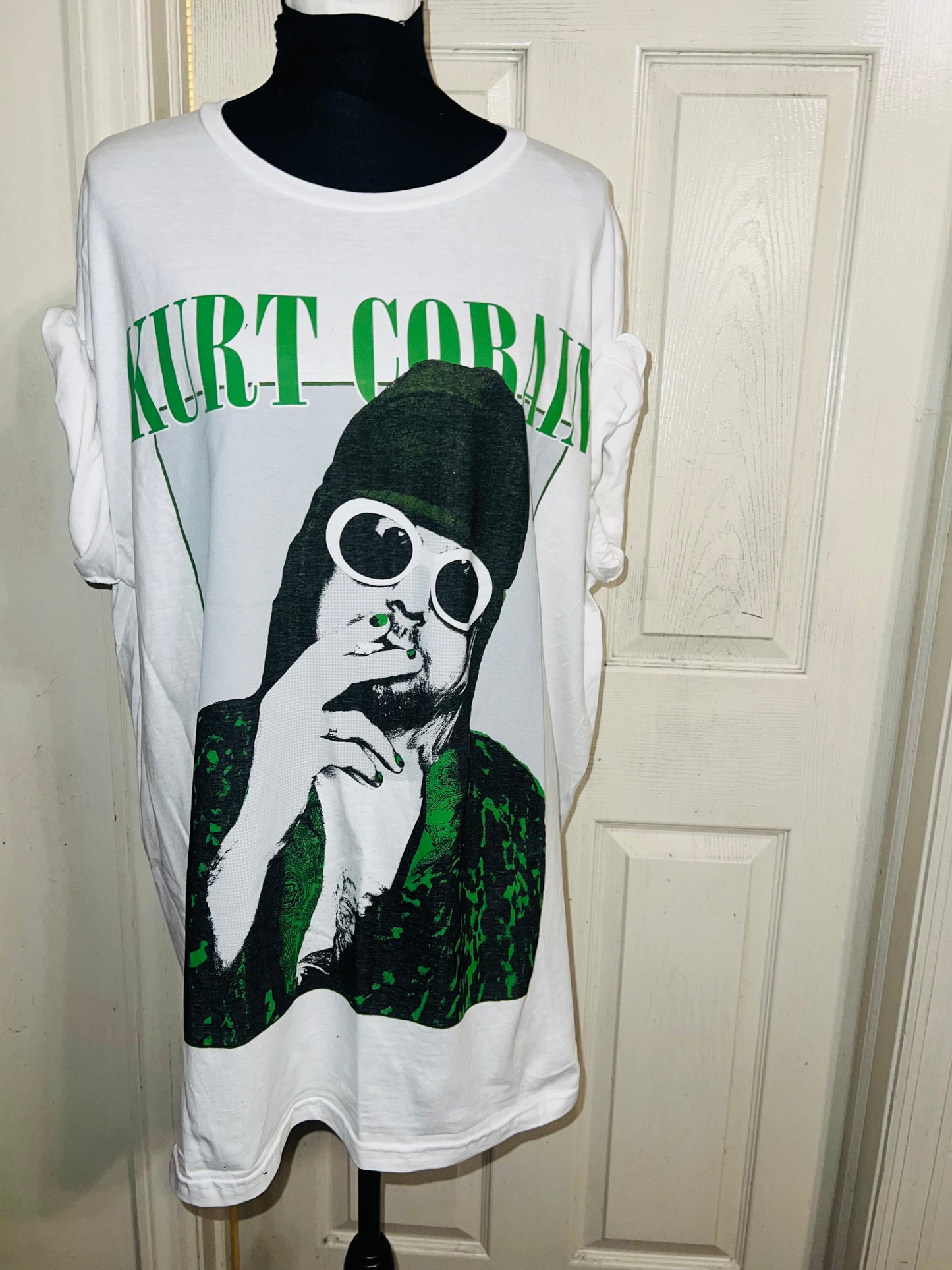 Kurt Cobain Oversized Distressed Tee