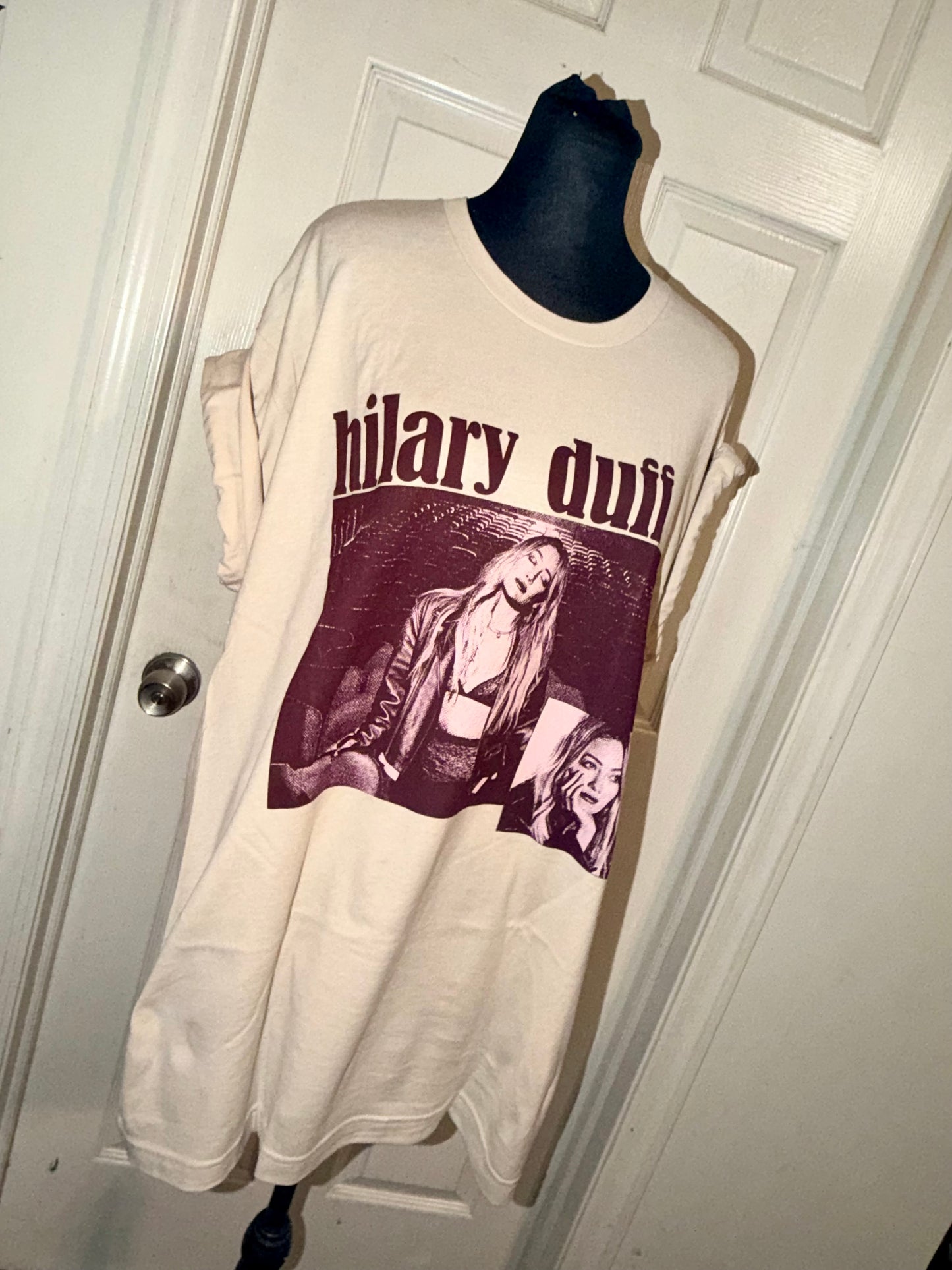 Hilary Duff Double Sided Oversized Tee
