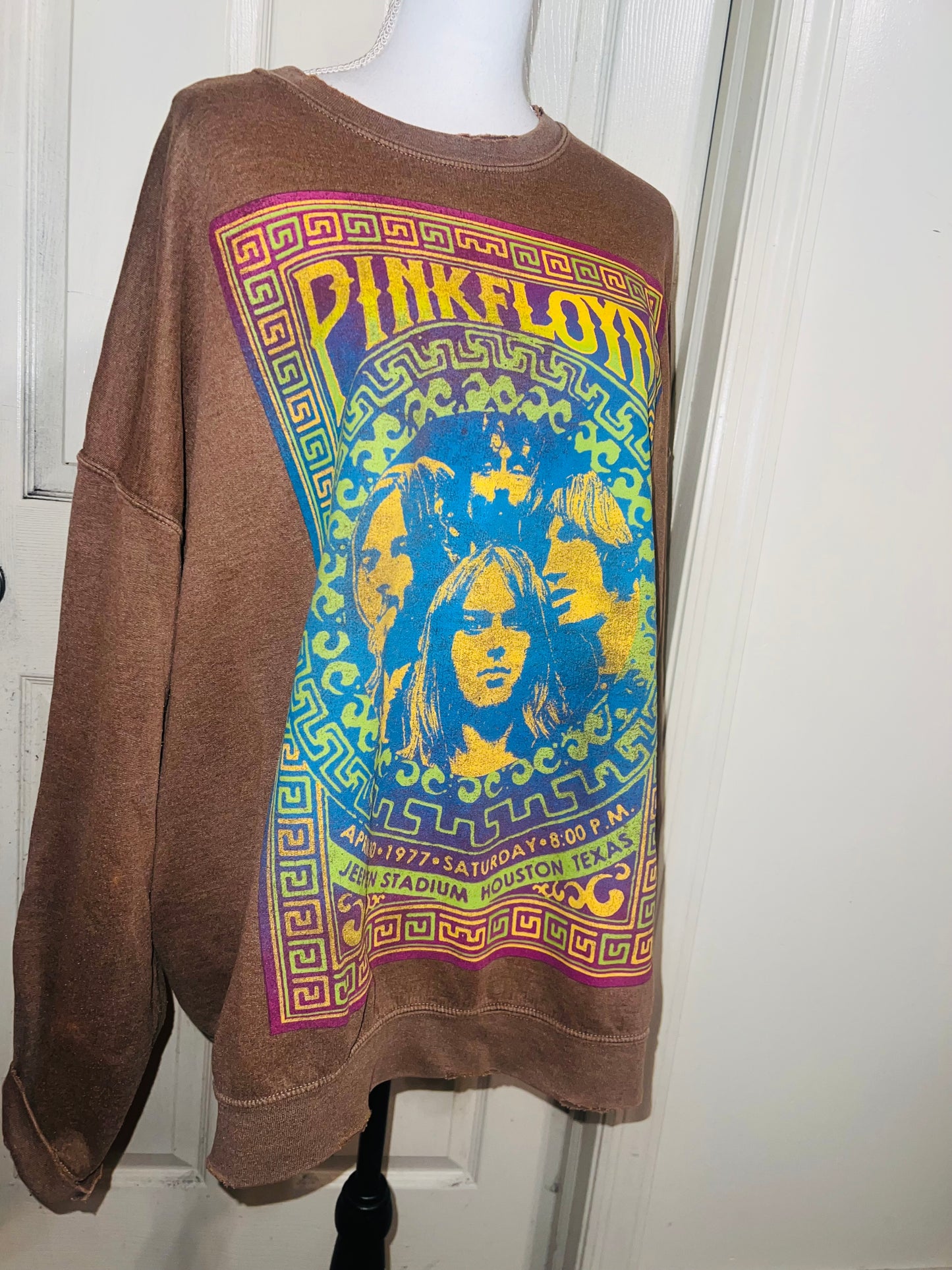 Pink Floyd Oversized Distressed Sweatshirt