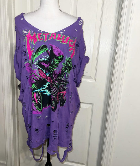 Metallica Oversized Distressed Tee
