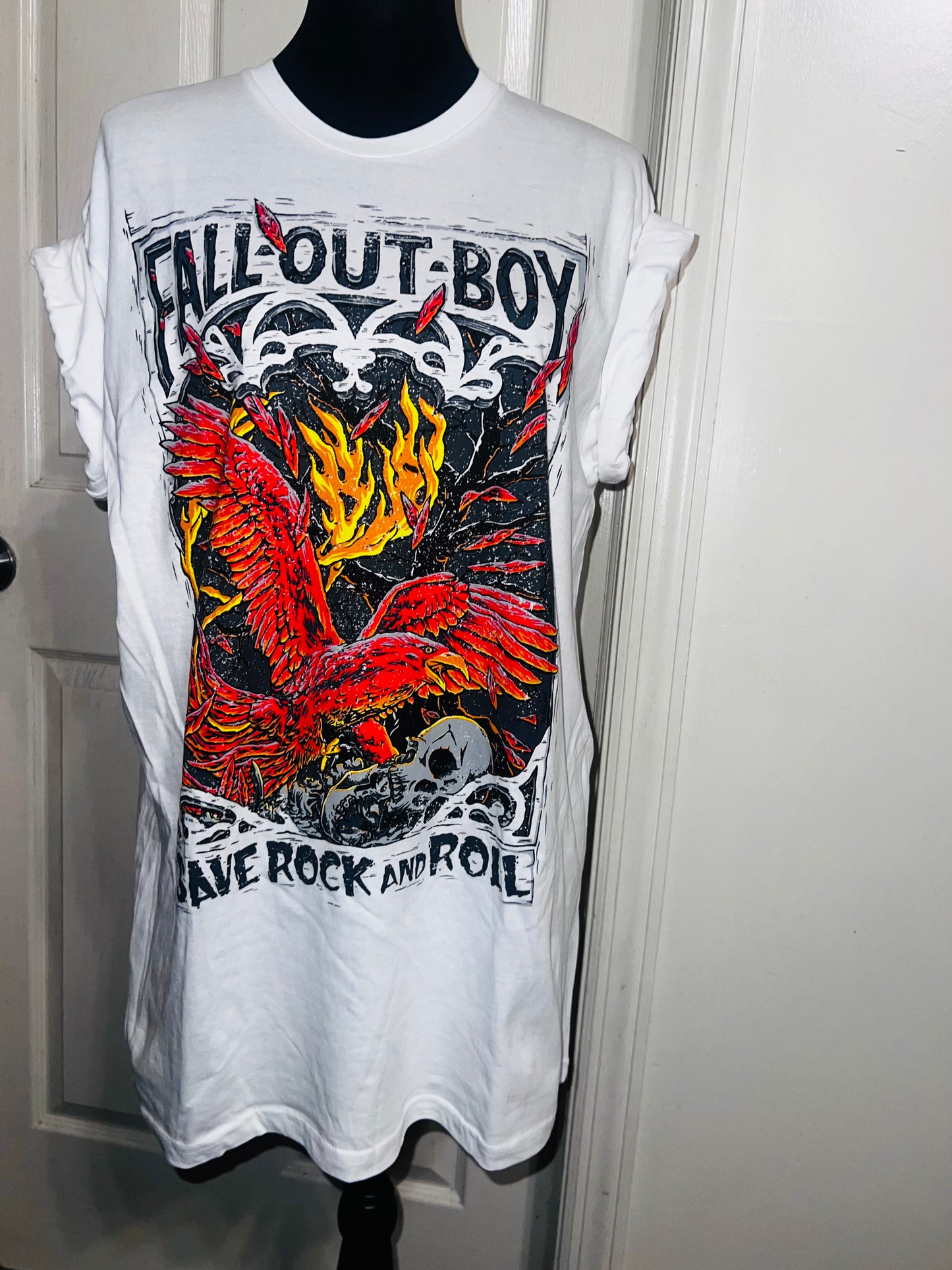 Fall Out Boy Oversized Distressed Tee