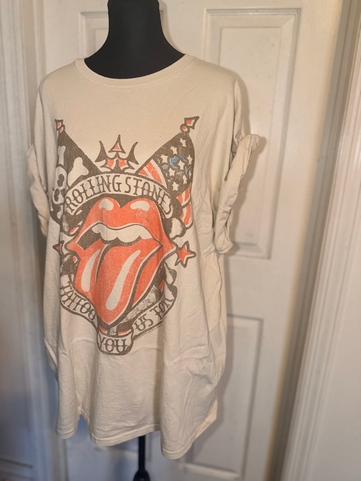 The Rolling Stones Oversized Distressed Tee