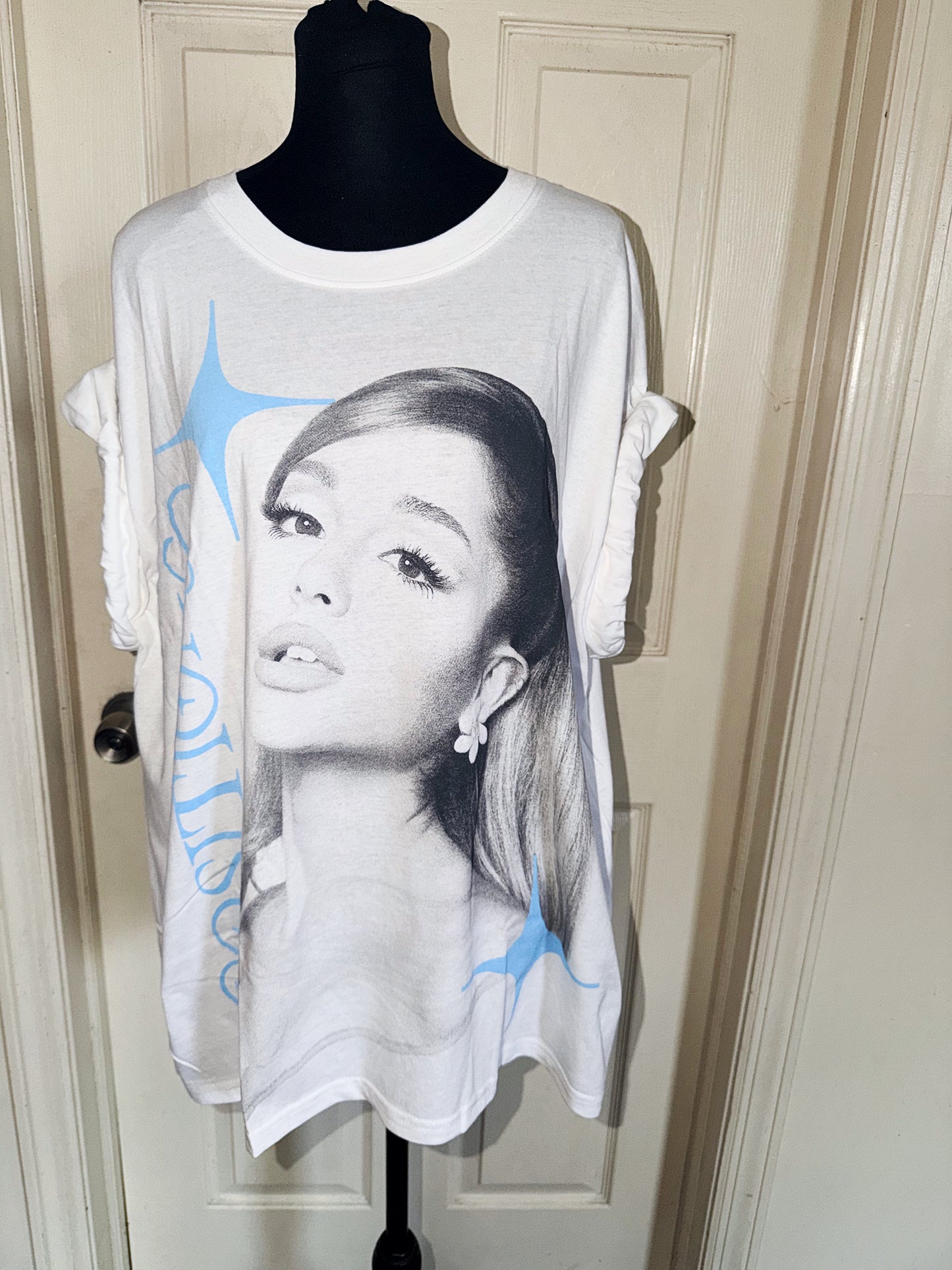 Ariana Grande Oversized Distressed Tee