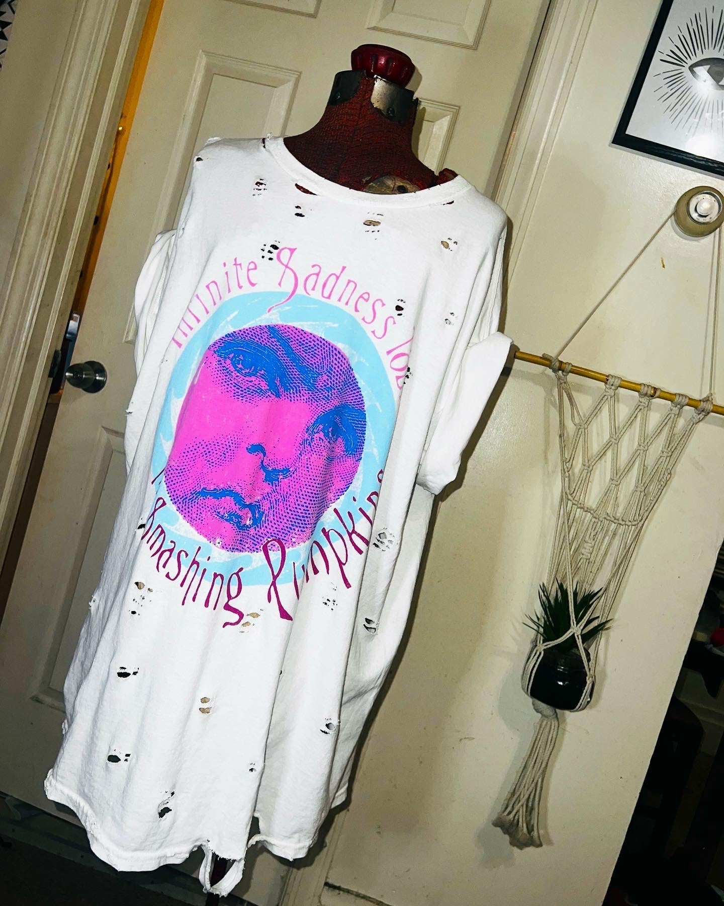 Smashing Pumpkins Tour Oversized Distressed Tee