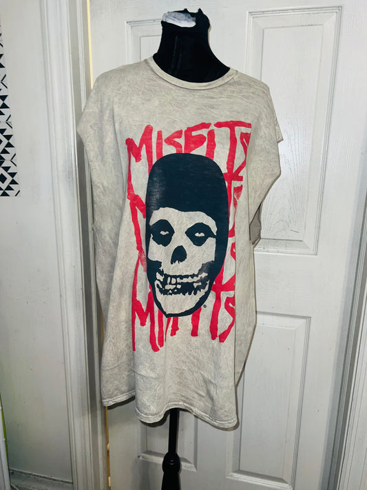 Misfits Oversized Distressed Muscle Tank