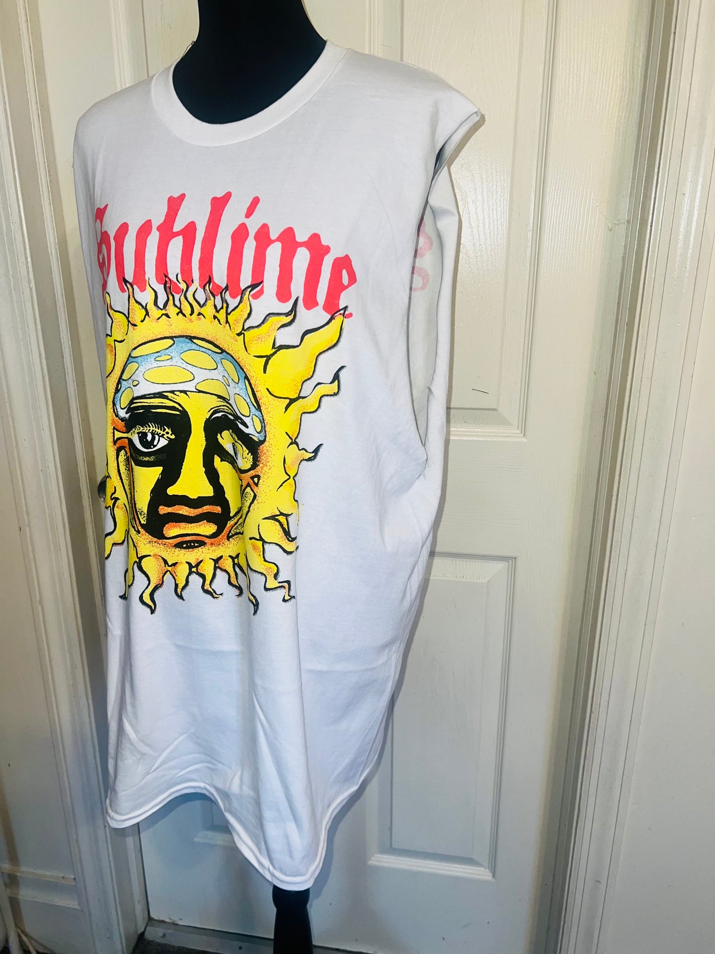 Sublime Double Sided Oversized Distressed Tank