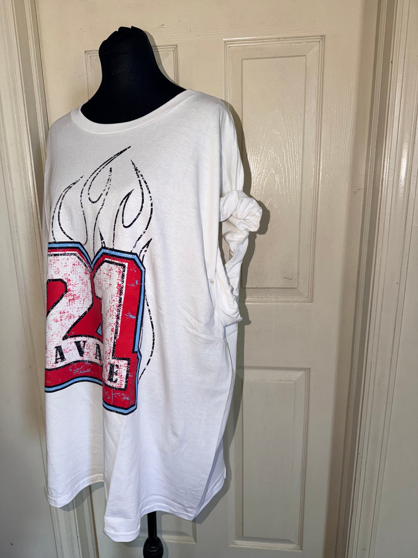 21 Savage Oversized Distressed Tee