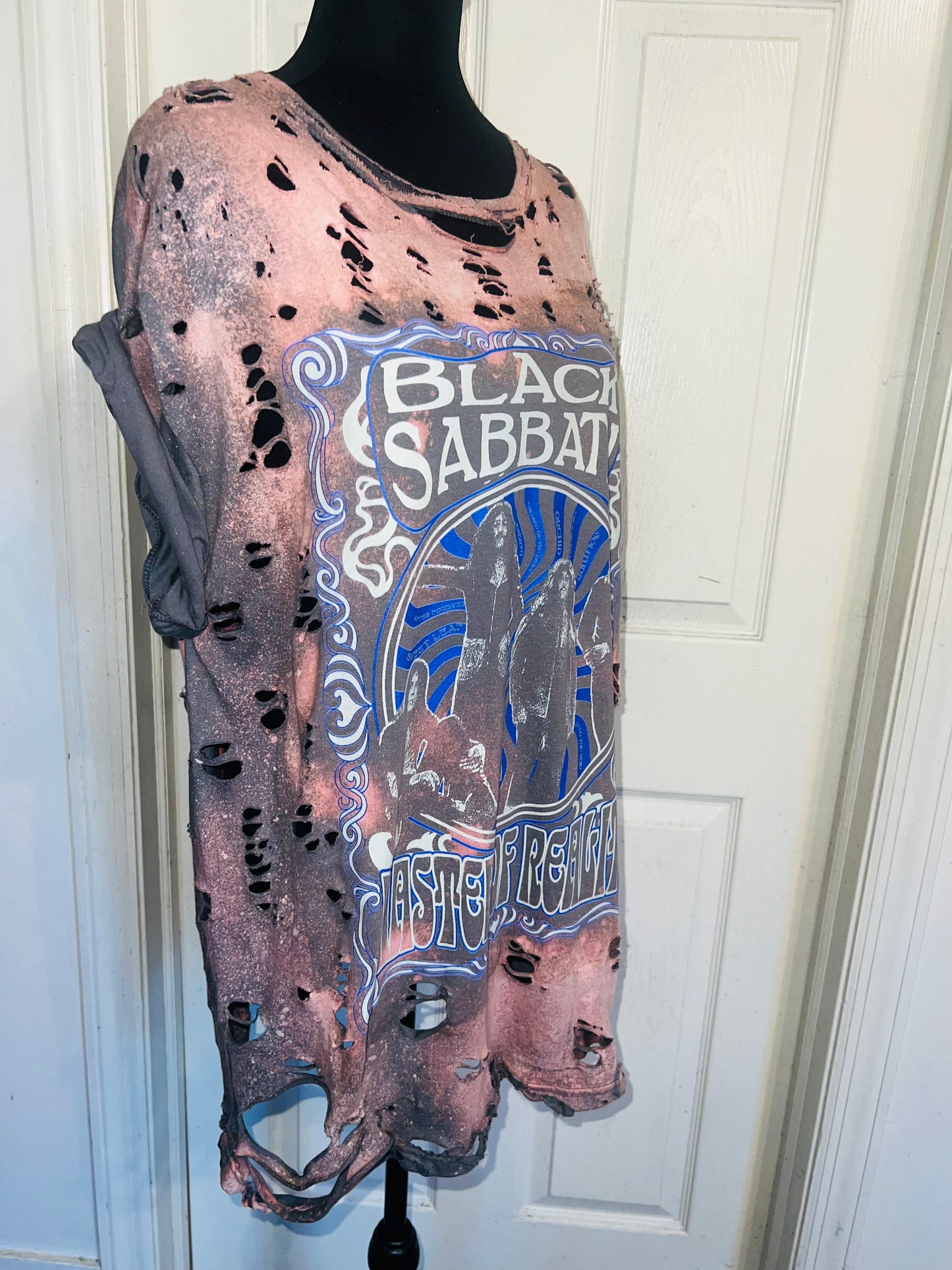 Black Sabbath Oversized Distressed Tee