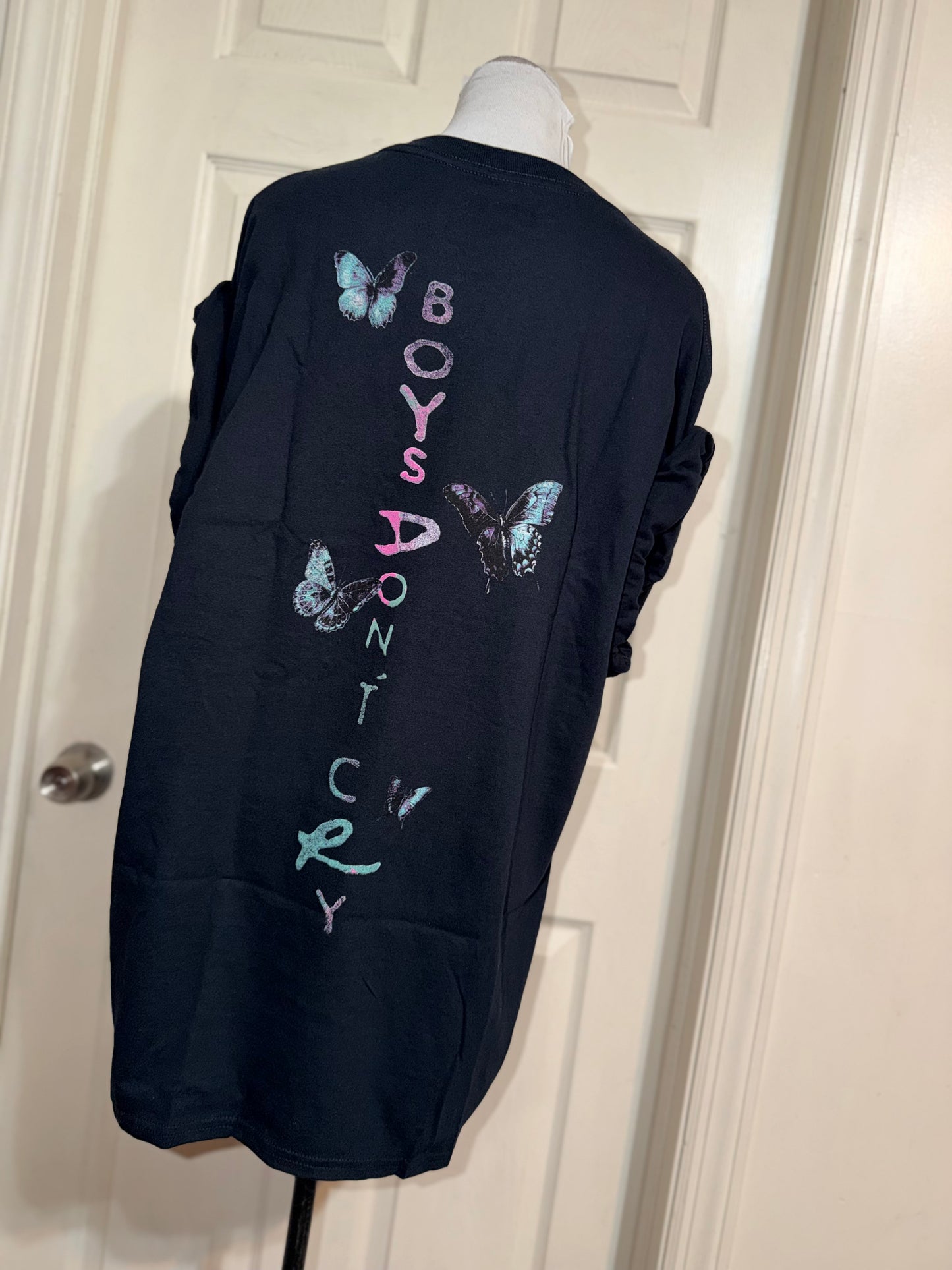 The Cure Double Sided Oversized Distressed Tee