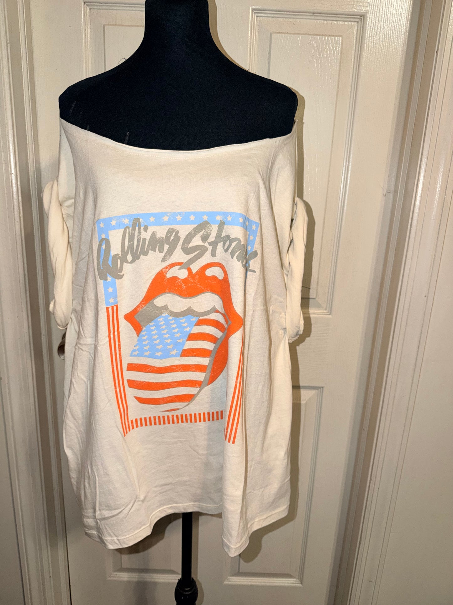 The Rolling Stones OFTS Oversized Distressed Tee